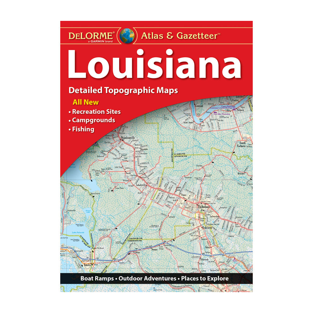 DeLorme® Atlas & Gazetteer Paper Maps Louisiana