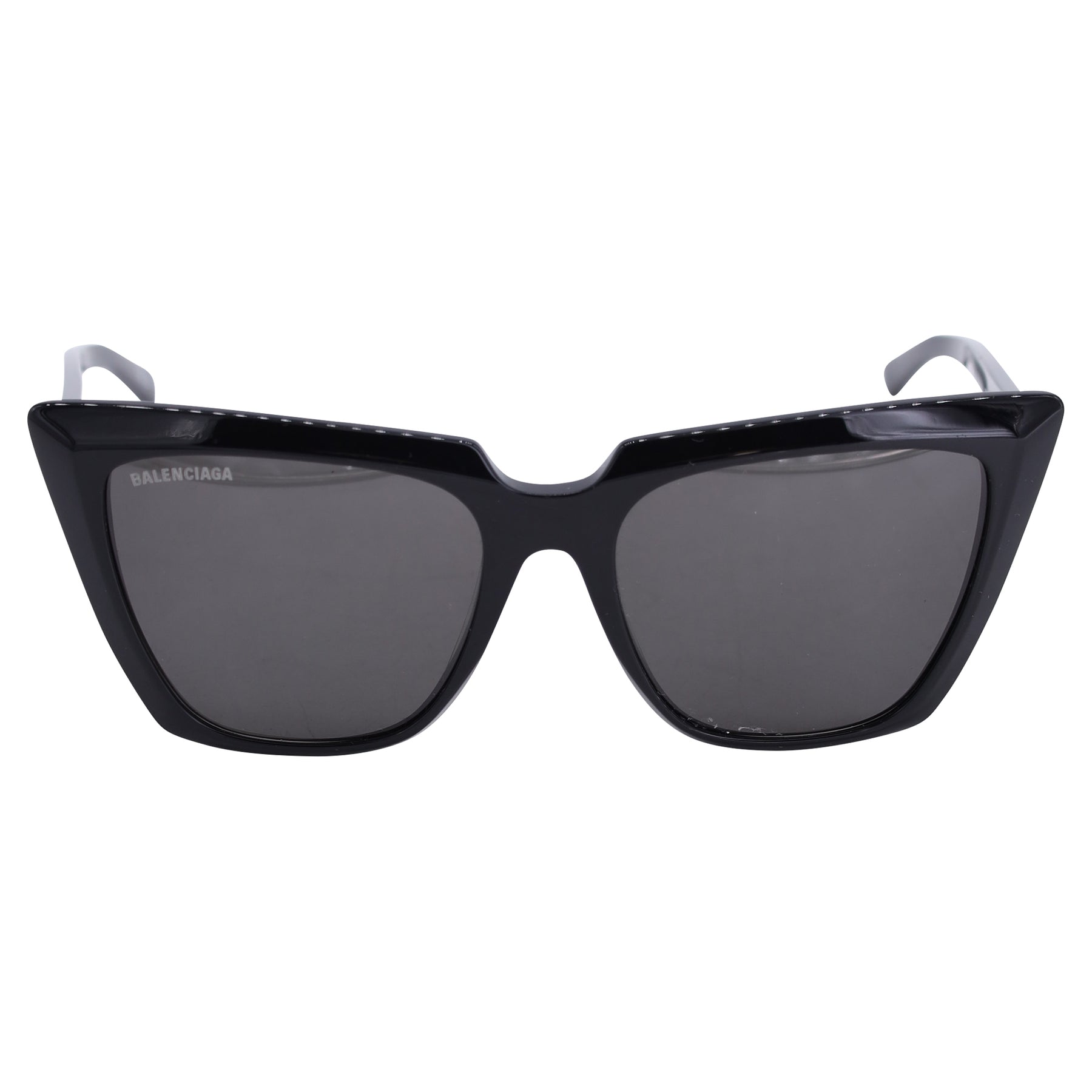 Balenciaga Oversized Cat-Eye Sunglasses in Black Acetate 7733626994748