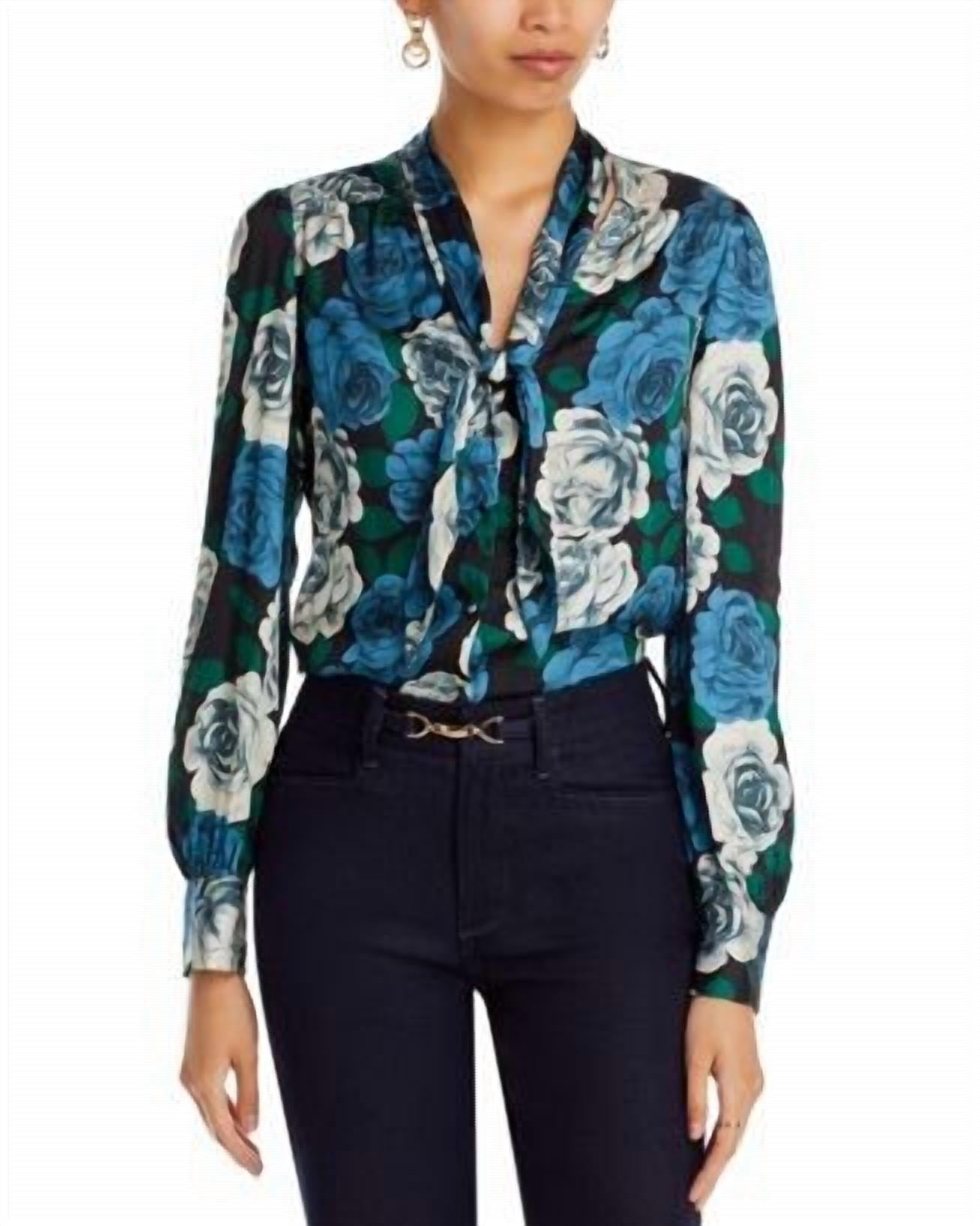 Cleobelle Blouse In Black Multi 7827037028412