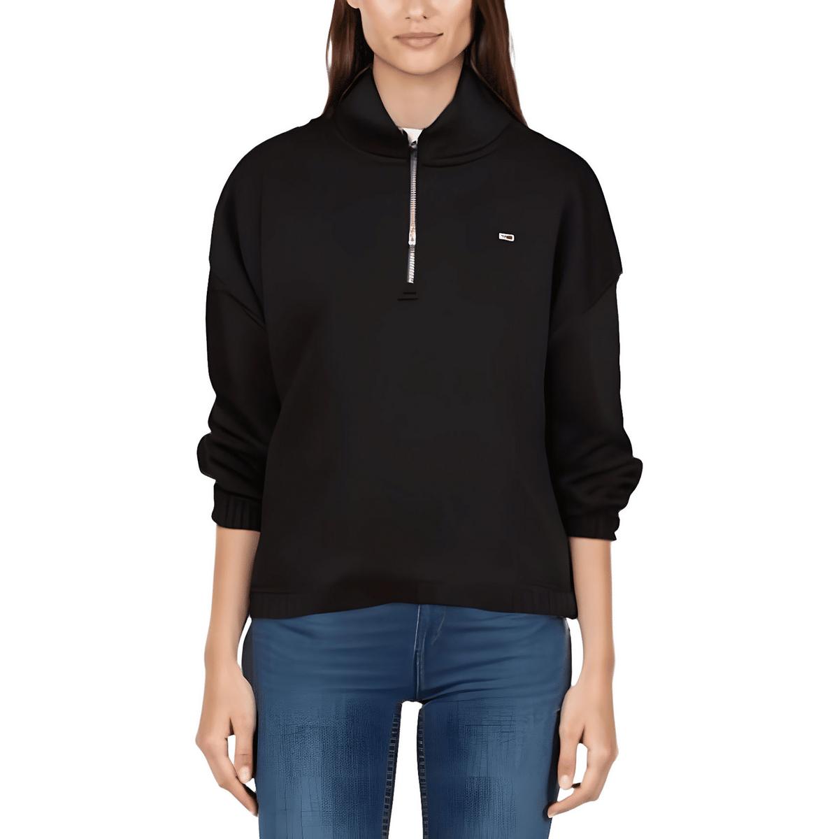 Crop Fleece Pullover Sweater