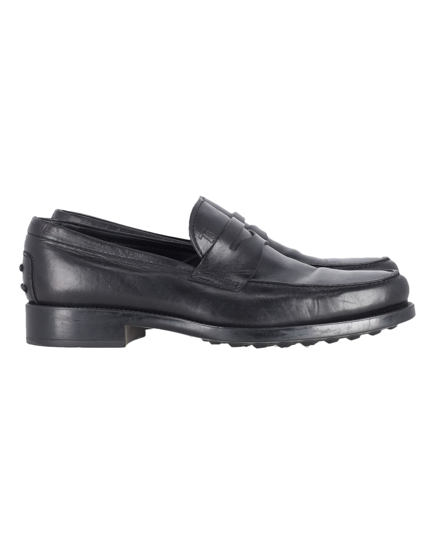 Tod's Penny Loafers in Black Leather