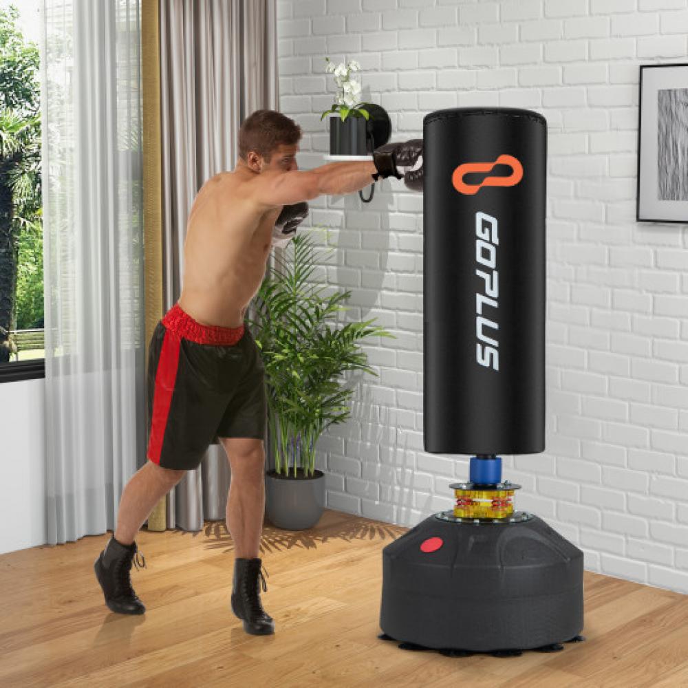 Freestanding Punching Bag Kickboxing Bag with Stand and Suction Cup Base 7672909955132