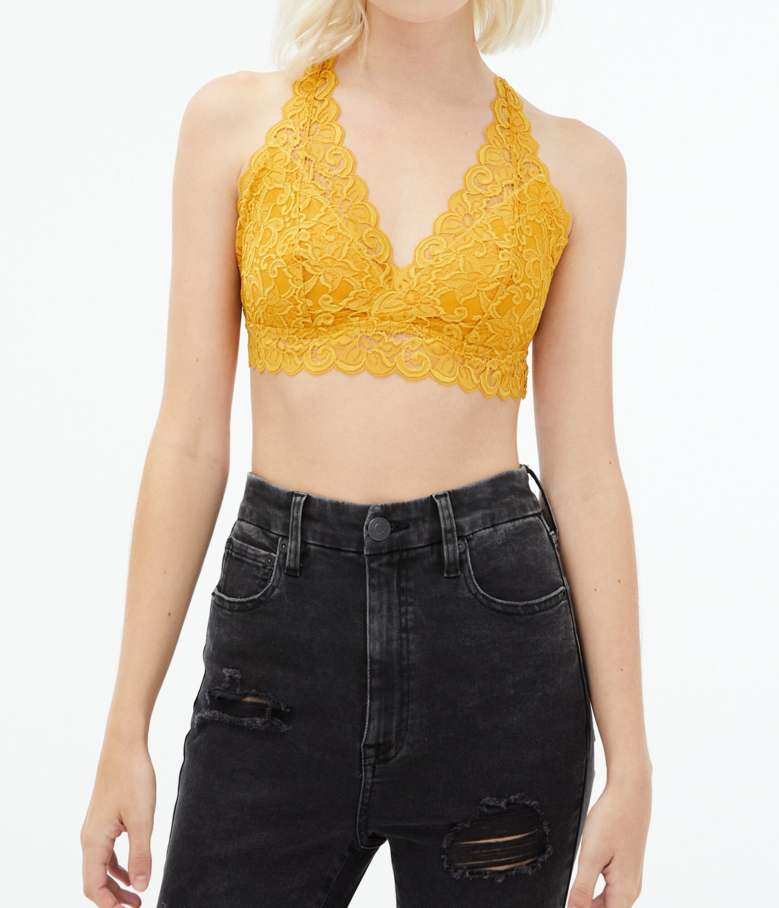Aeropostale Lace Racerback Bralette