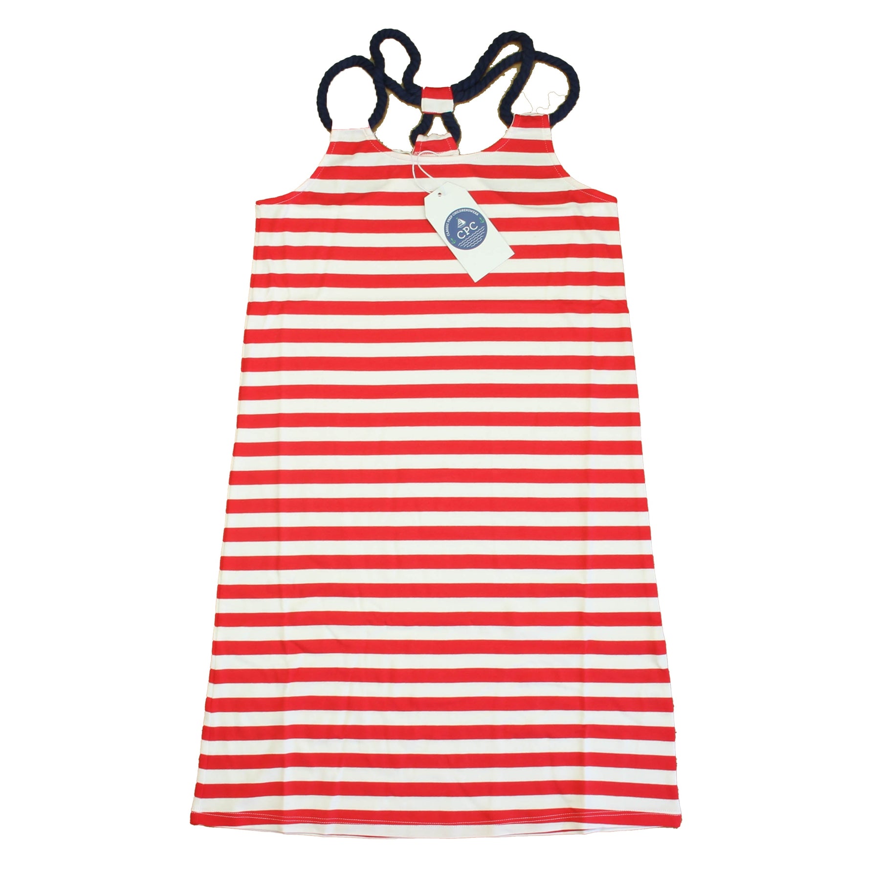 Classic Prep Girls Lollipop Red | White Dress 7805828530236