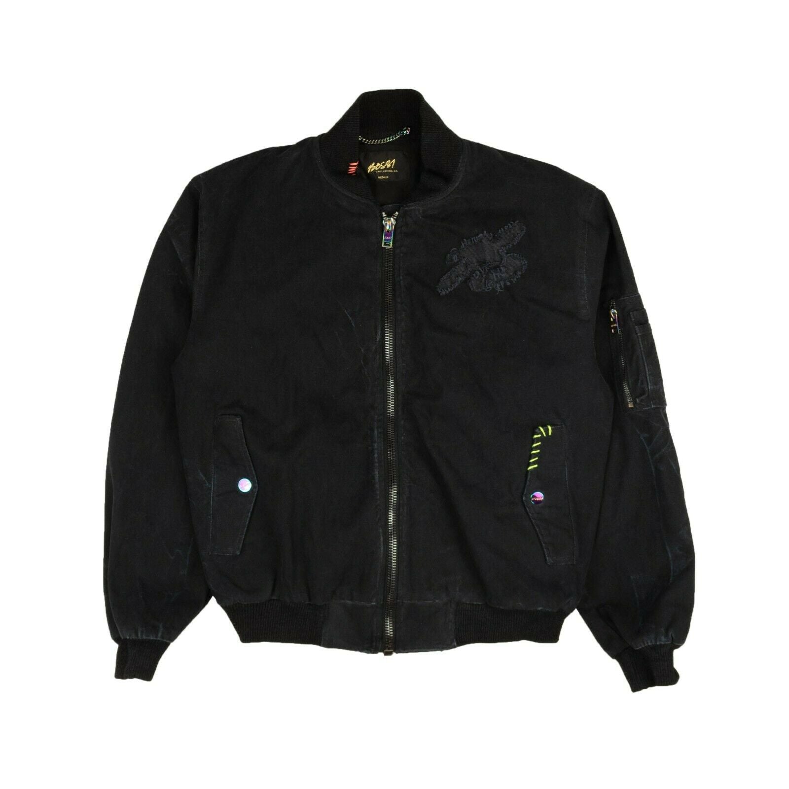 Bossi Canvas Bomber Jacket - Black