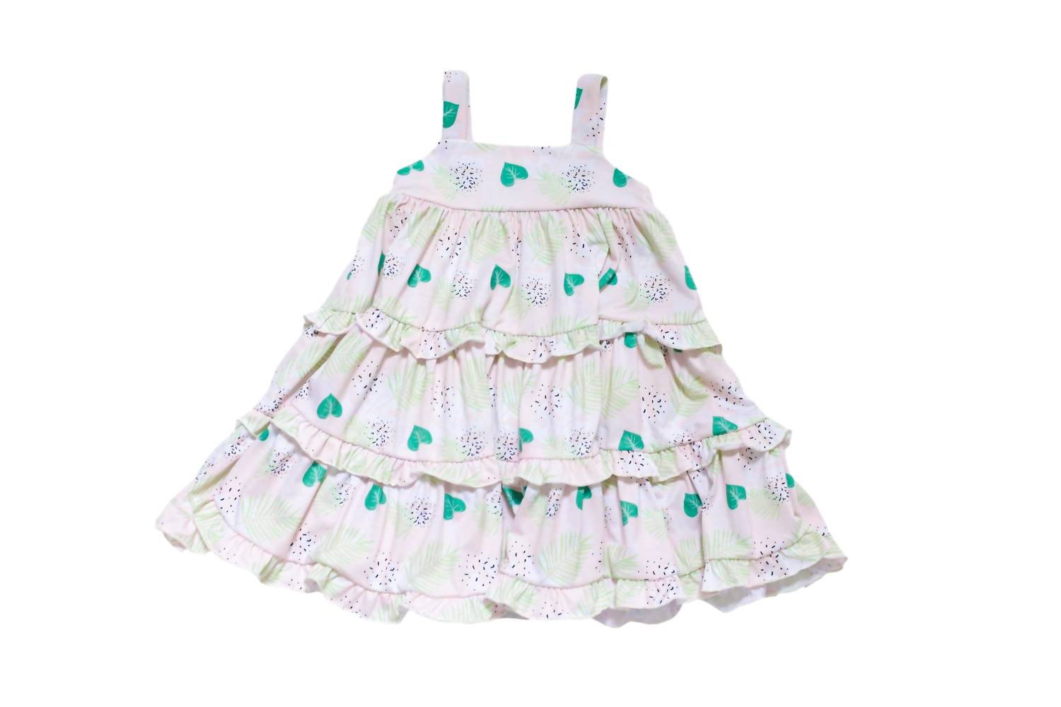 Baby Girl's Sleeveless Summer Dress In Sugar Palms