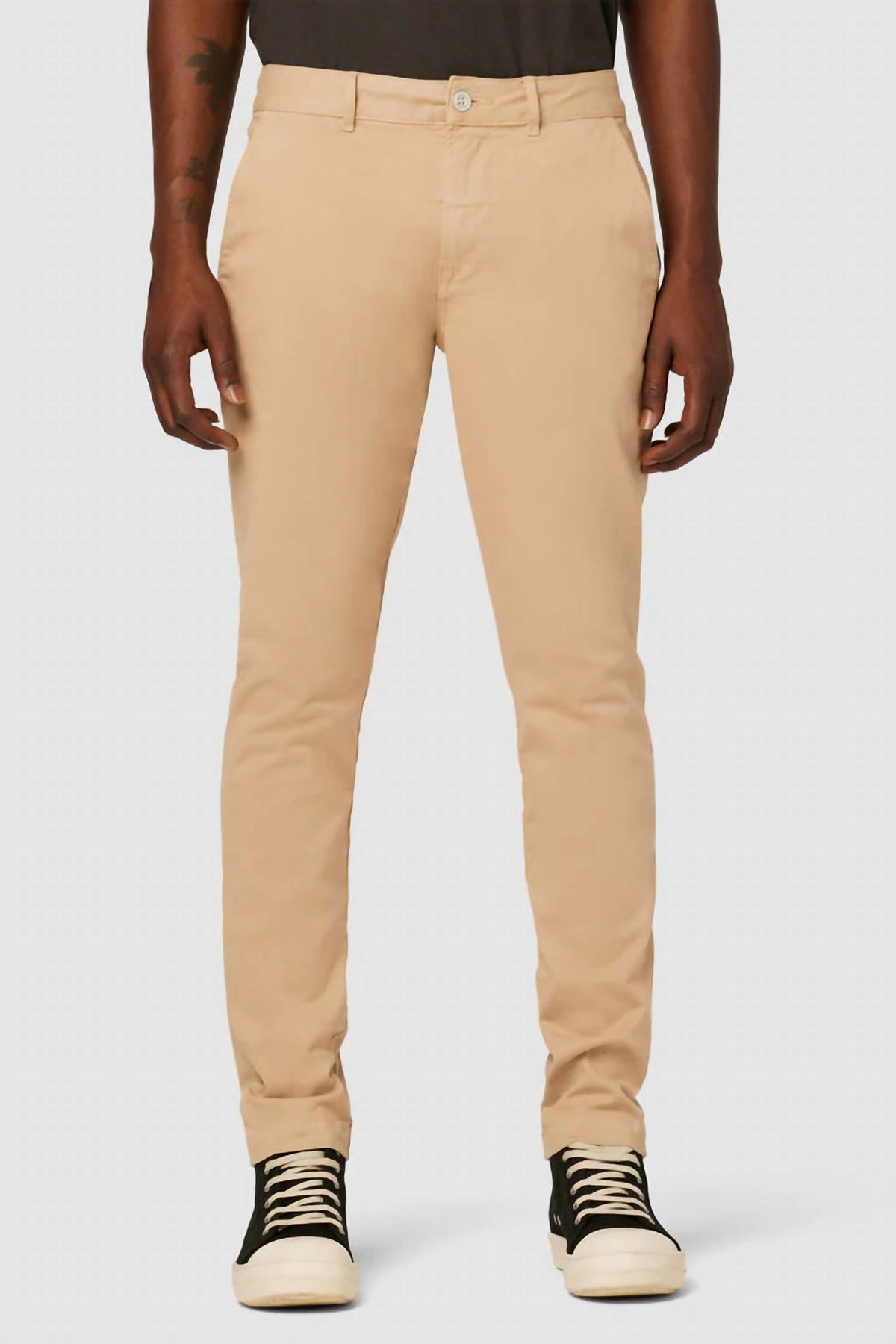 Classic Slim Straight Chino Pants In Mocha 7749112070204