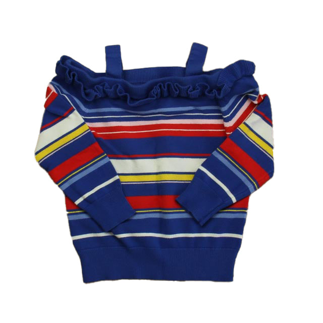 Janie and Jack Girls Blue Stripe Sweater 7805832495164