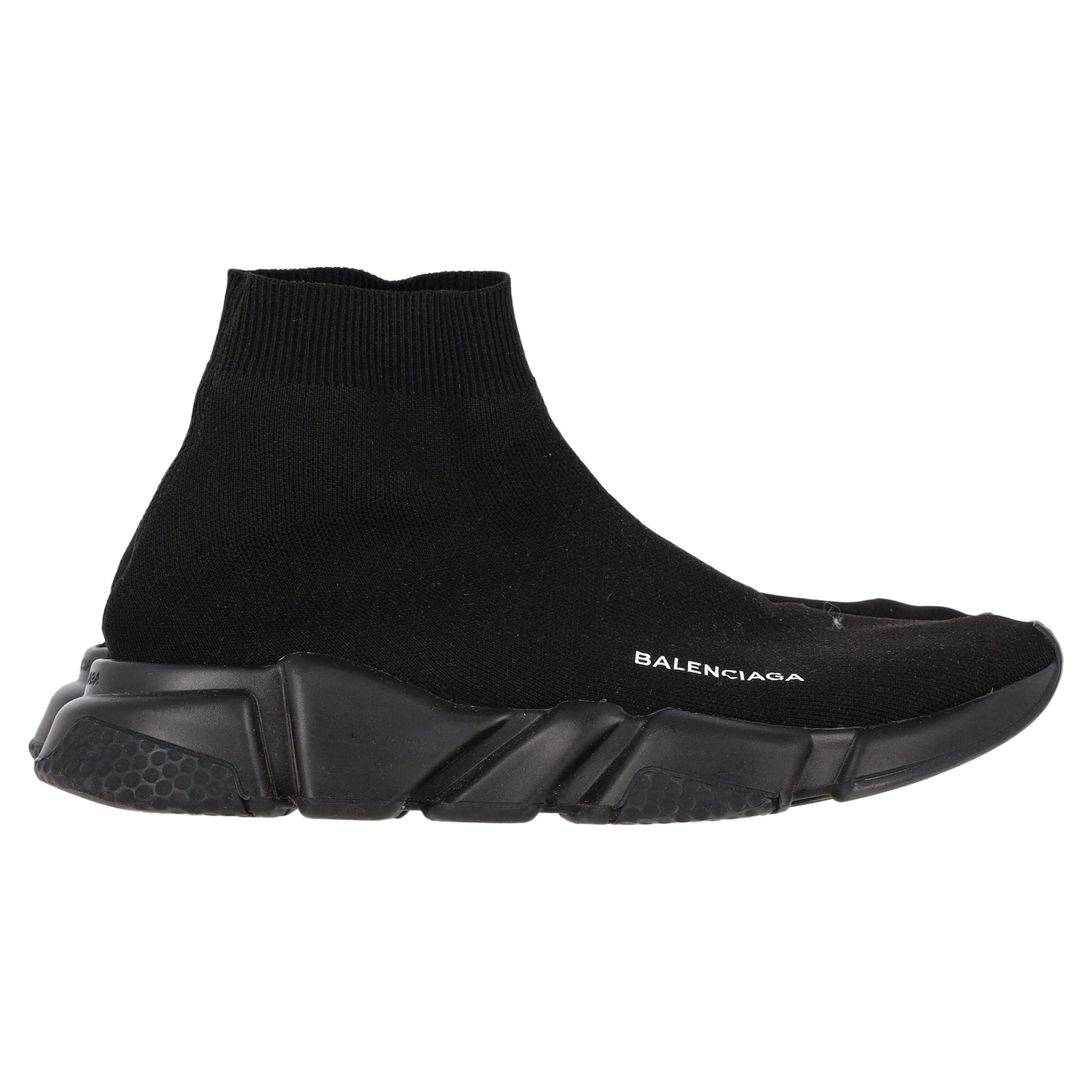 Balenciaga Speed Trainer Sneakers in Black Polyester 7833137348668
