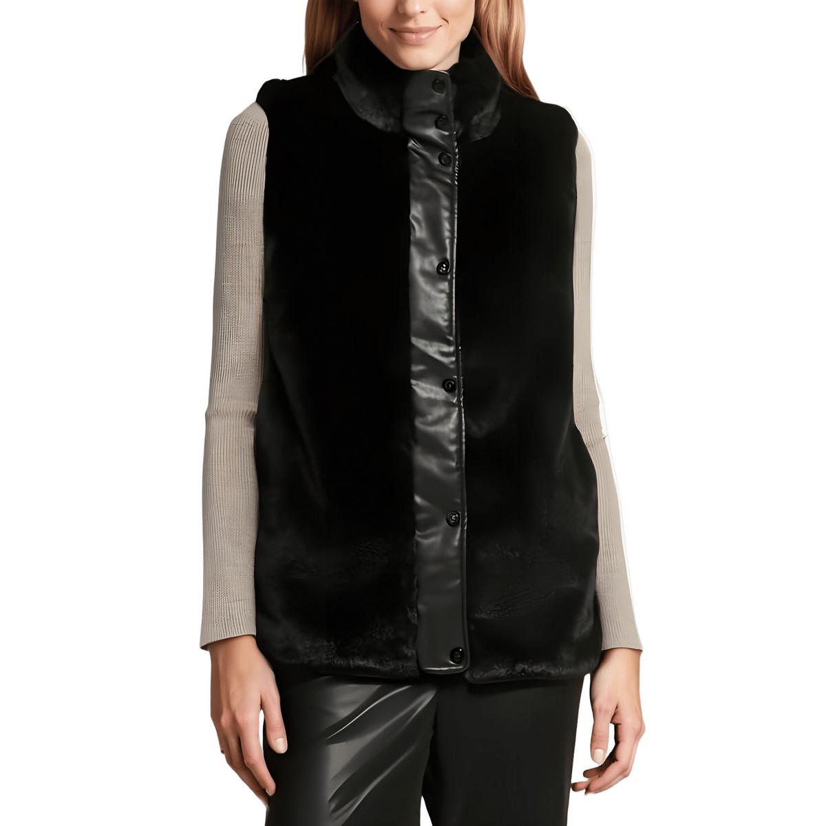 Faux Fur Quilted Outerwear Vest