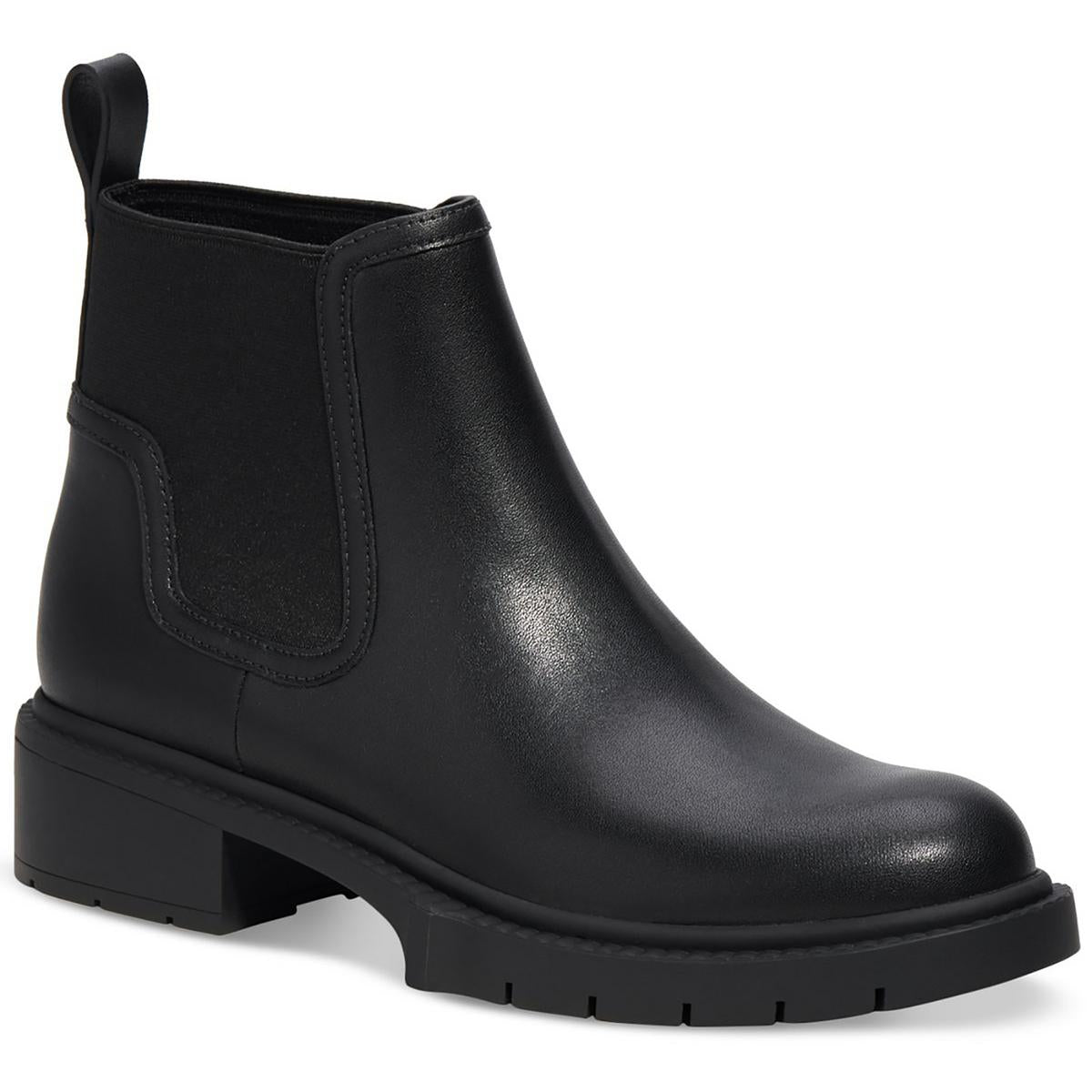 LENORA Leather Round toe Ankle Boots