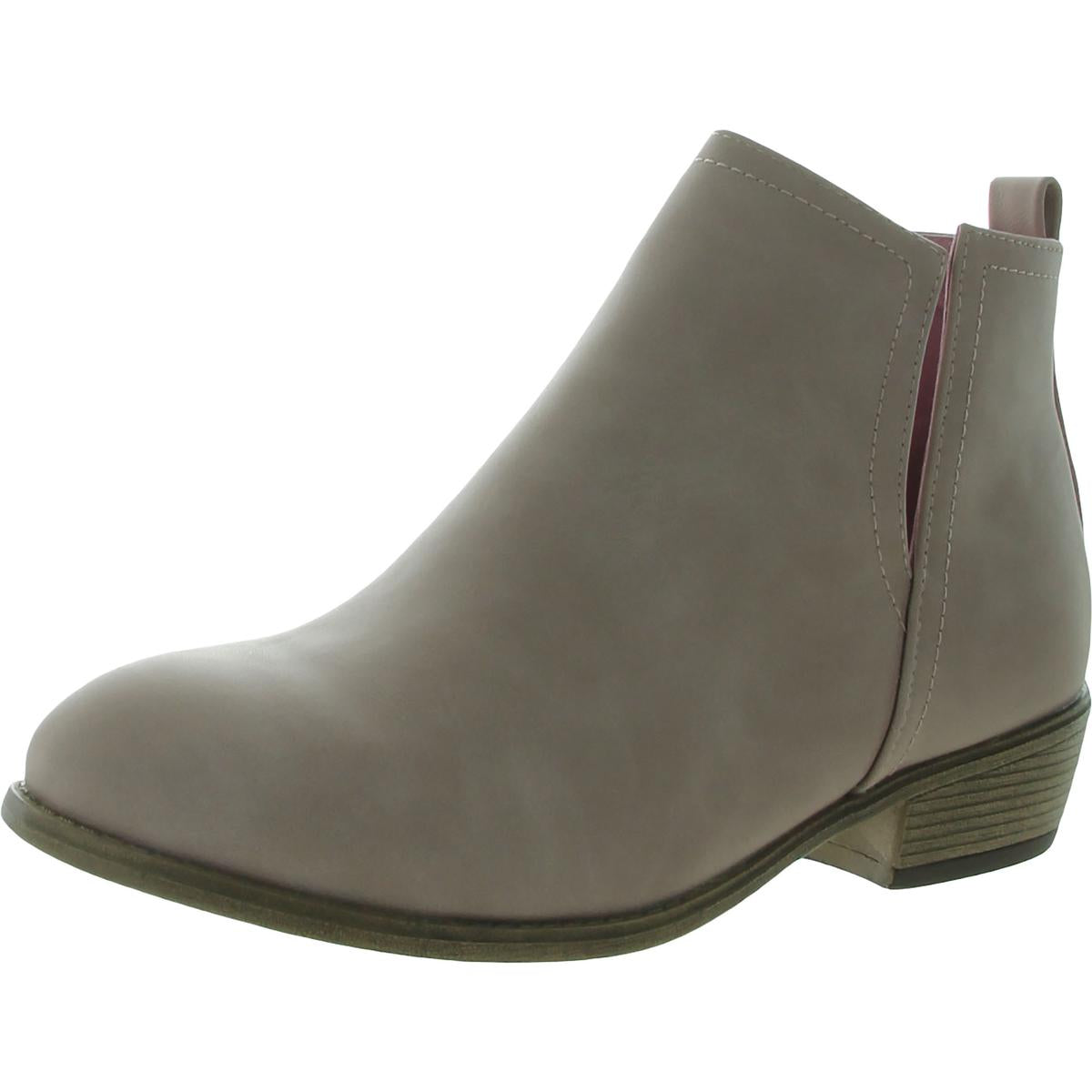 India Faux Leather Ankle Ankle Boots