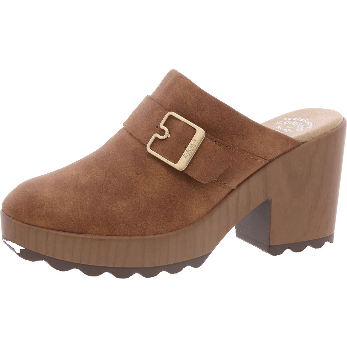 Wake Up Faux Leather Slide Clogs