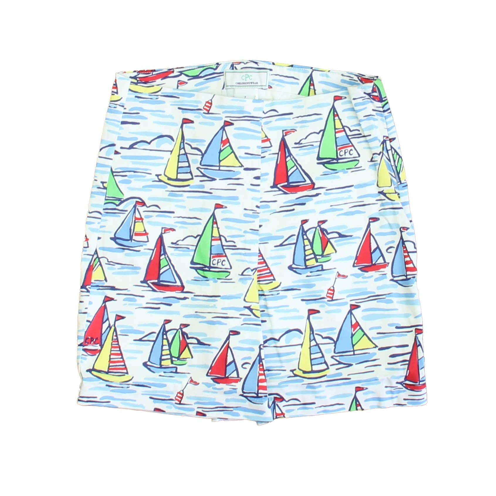 Classic Prep Girls Rainbow Fleet Print Shorts Size: 6-14 Years 7805937647676