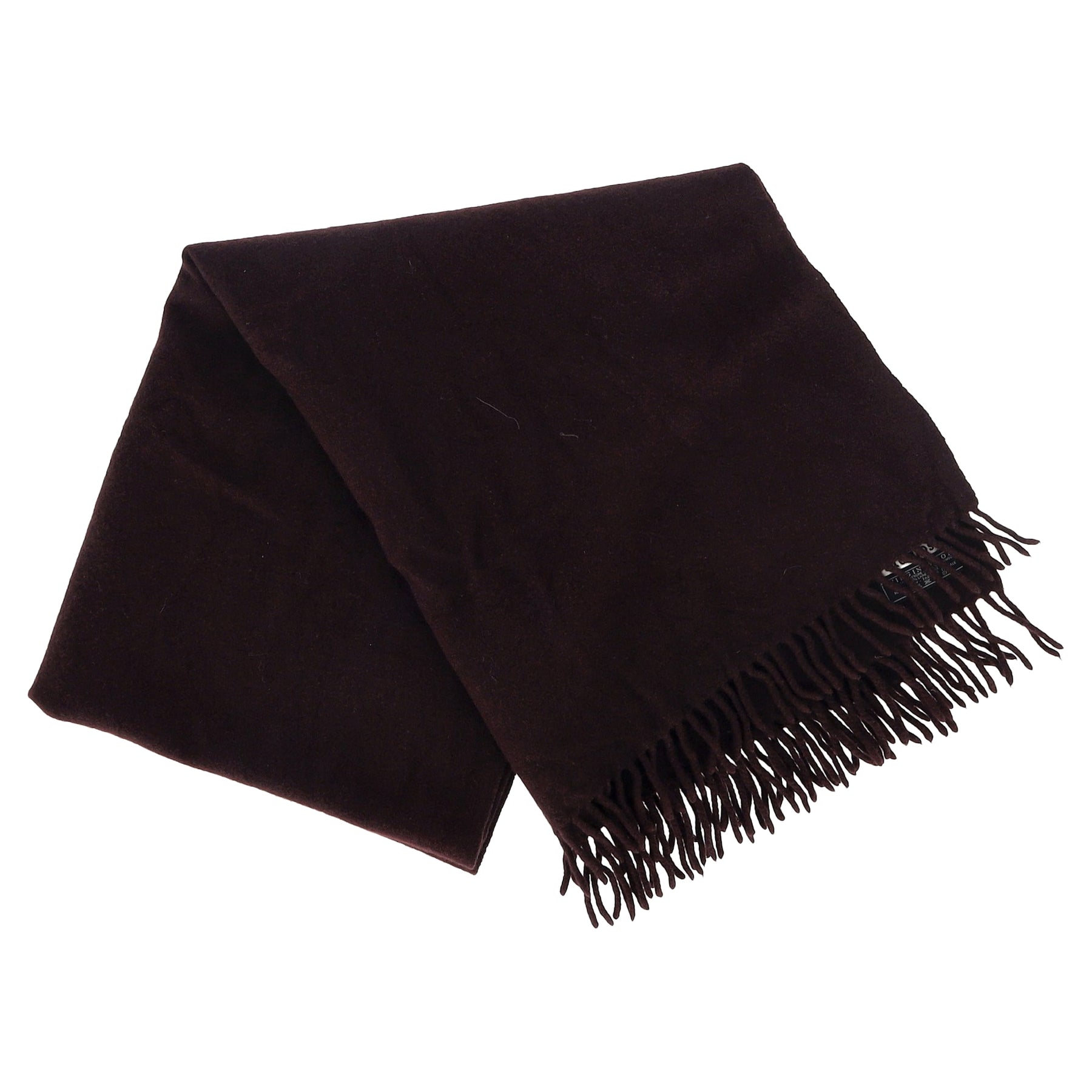 Acne Studios Fringed Scarf in Burgundy Wool 7833179226172