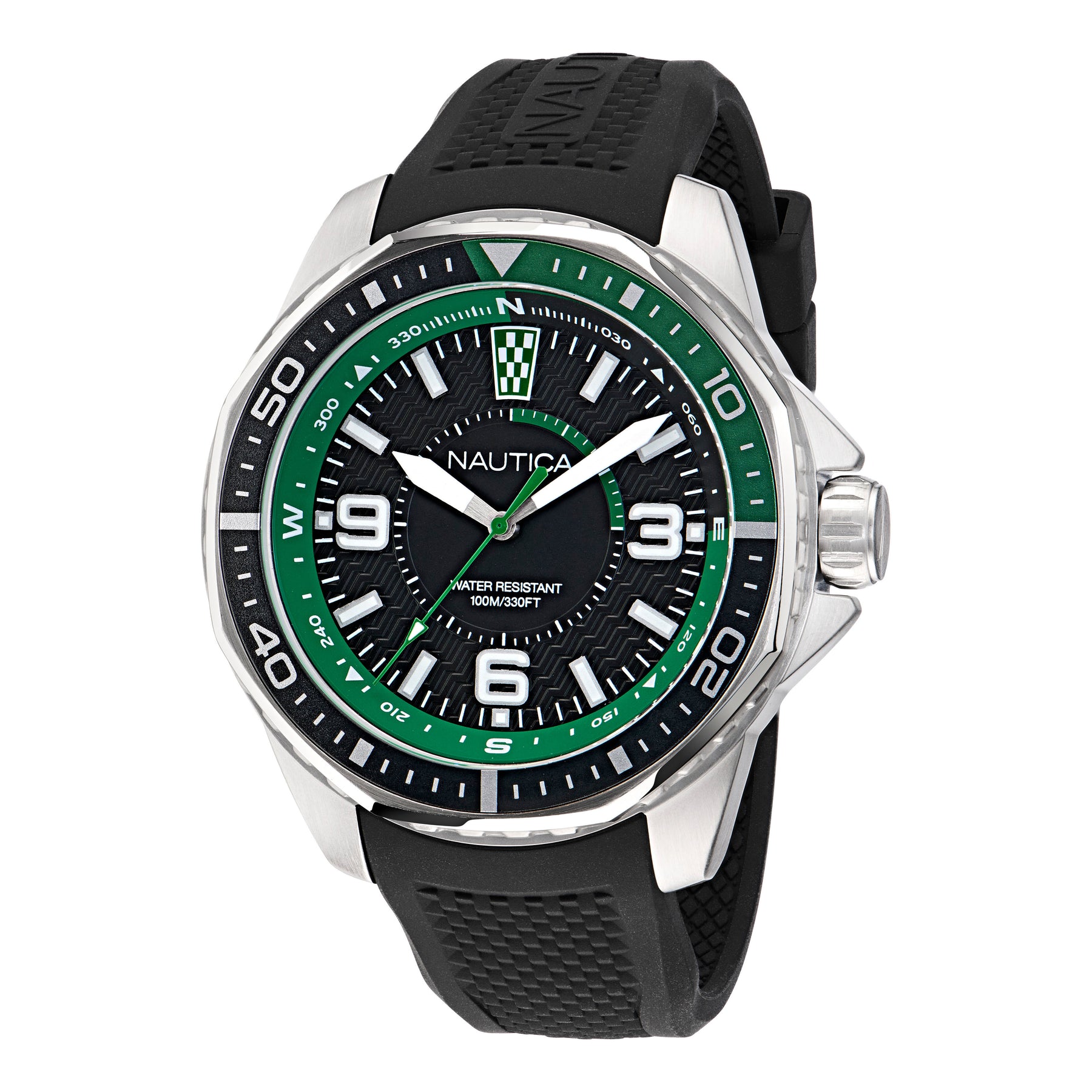 Nautica Mens Koh May Bay 3-Hand Silicone Watch 7734267904060