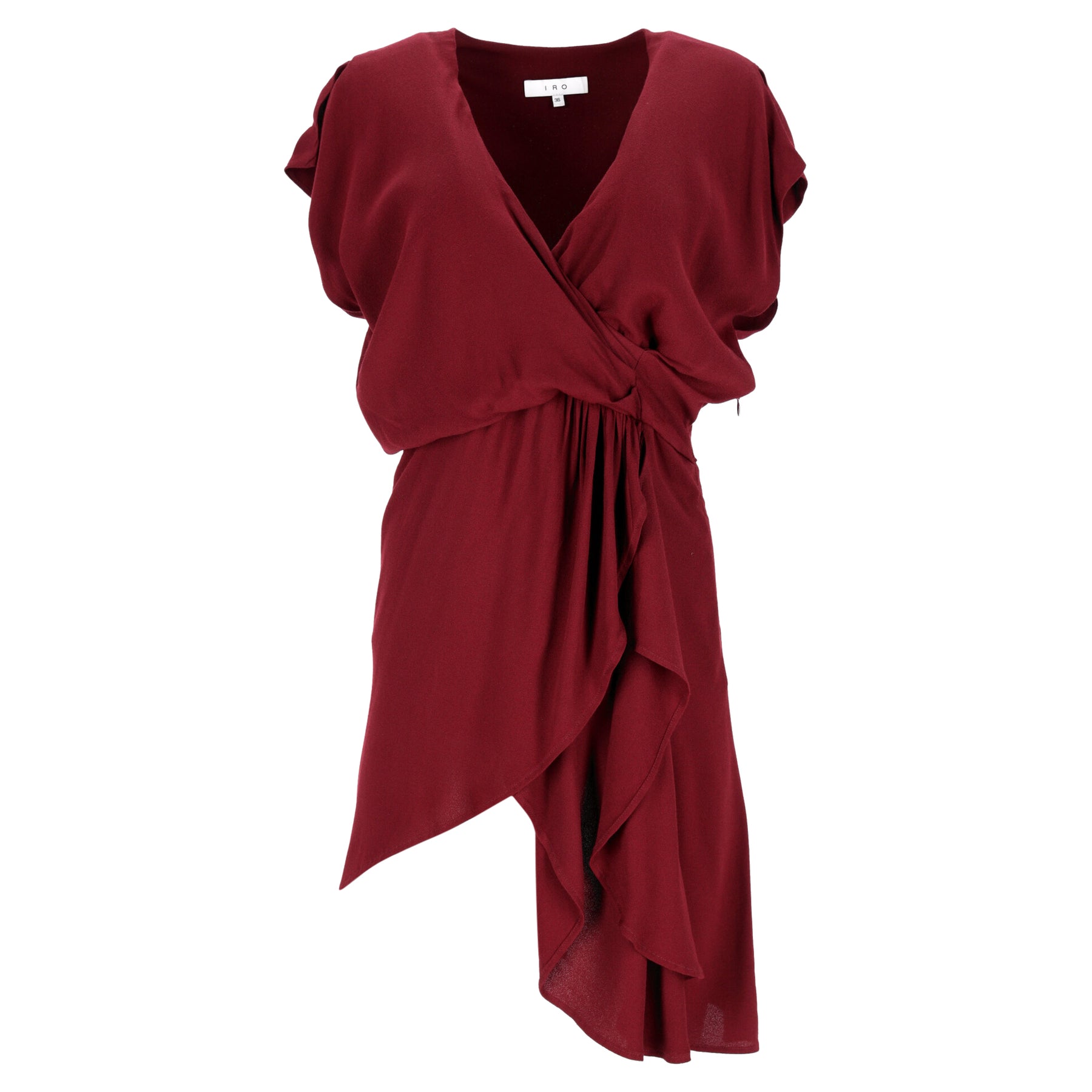 Iro Tralor Sheath Dress In Burgundy Viscose 7766681649212