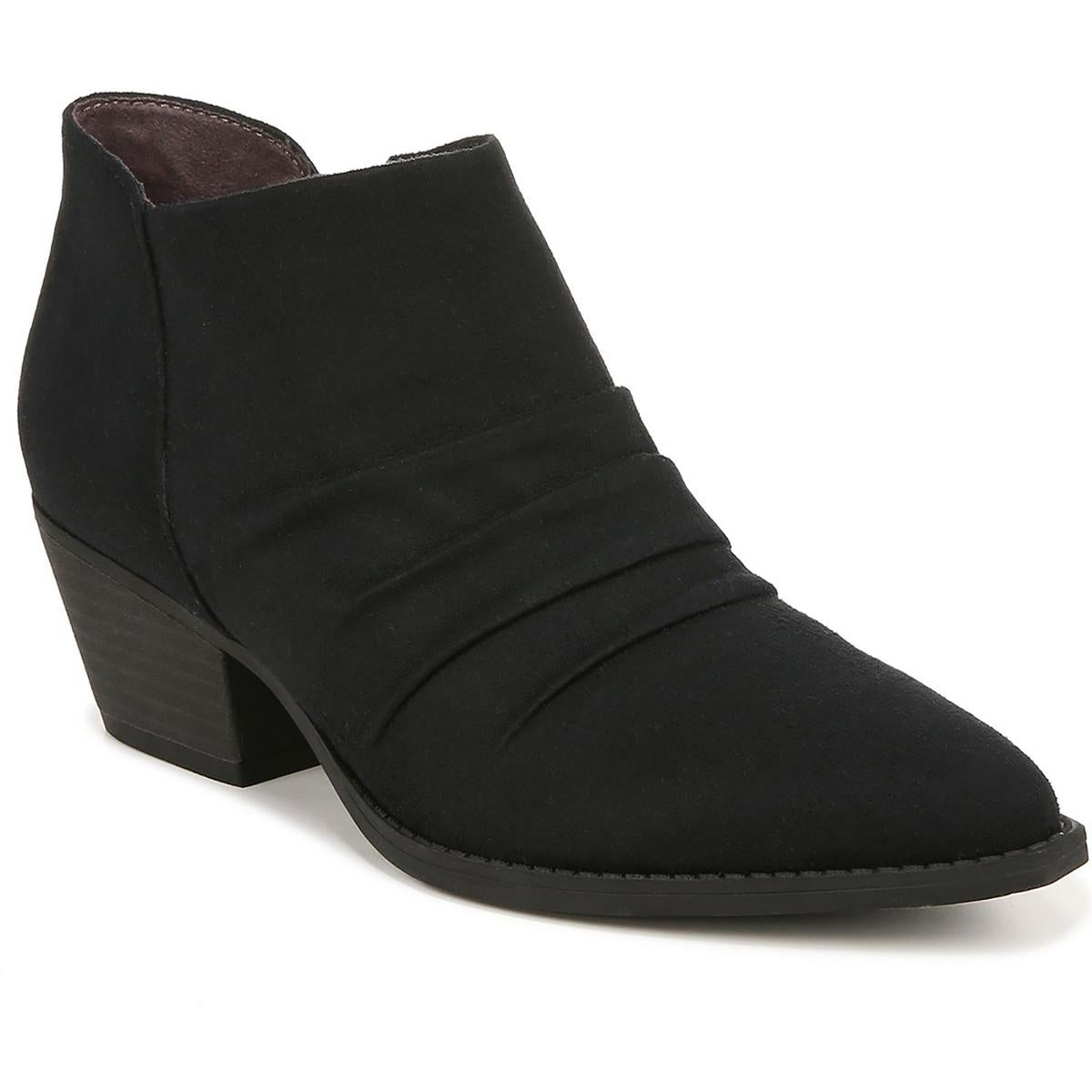 Reba Faux Suede Ruched Booties