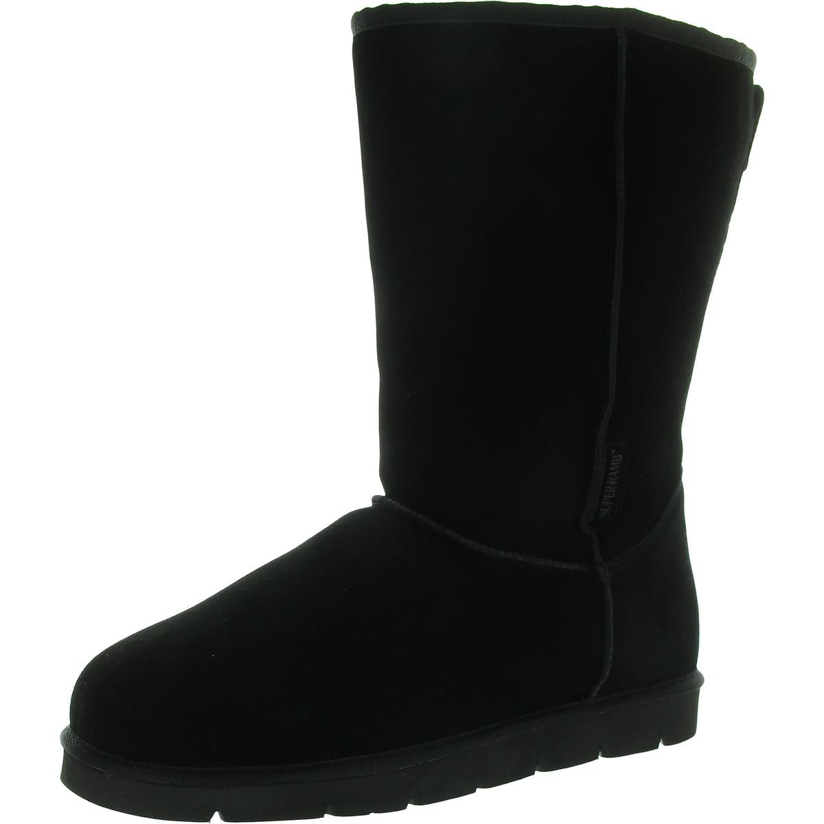 Fleece Lined Leather Winter & Snow Boots