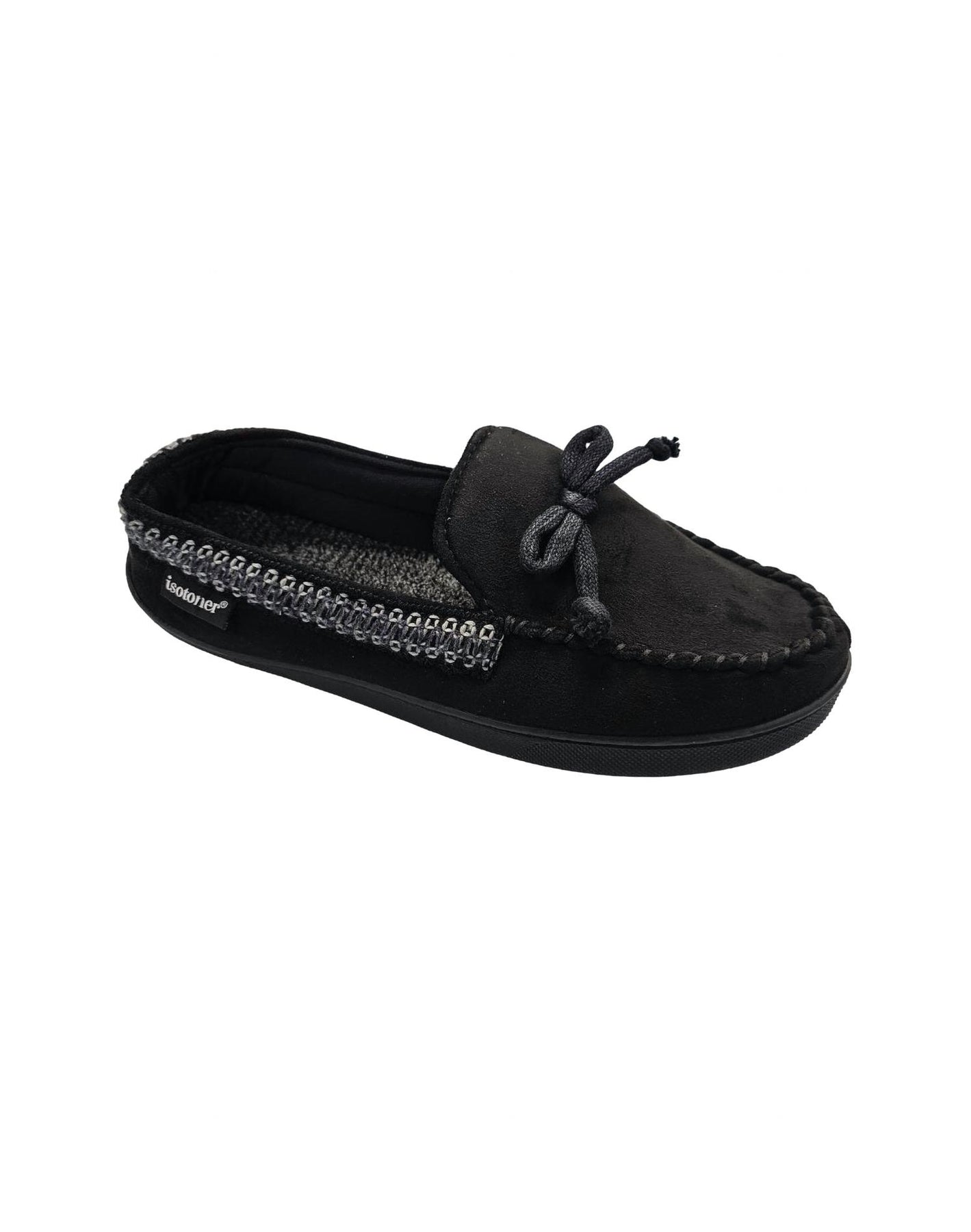 Men's Microsuede Seth Moccasin In Black 7733592883260