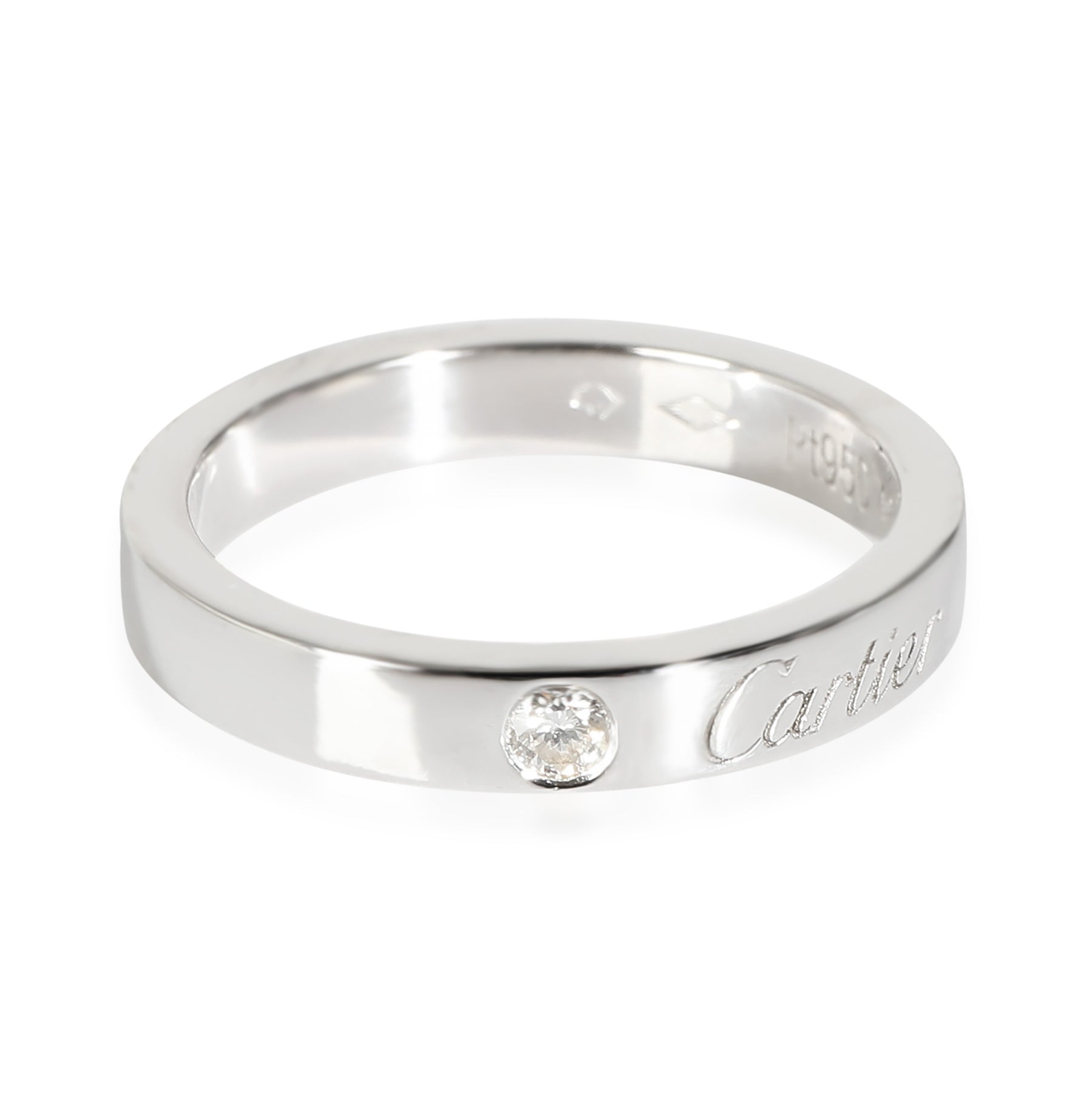 Cartier C De Cartier 3 mm Band in Platinum 0.03 CTW 7748907794492