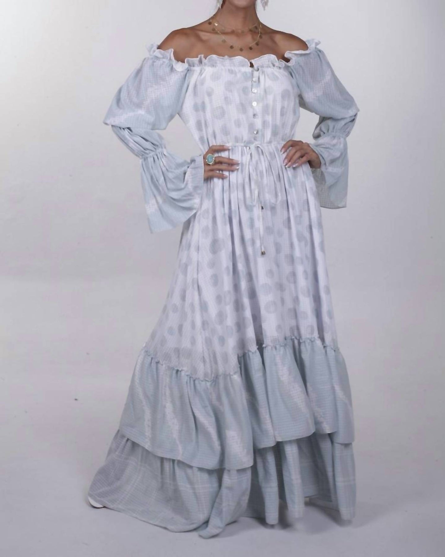 Millie Maxi Dress In Aqua