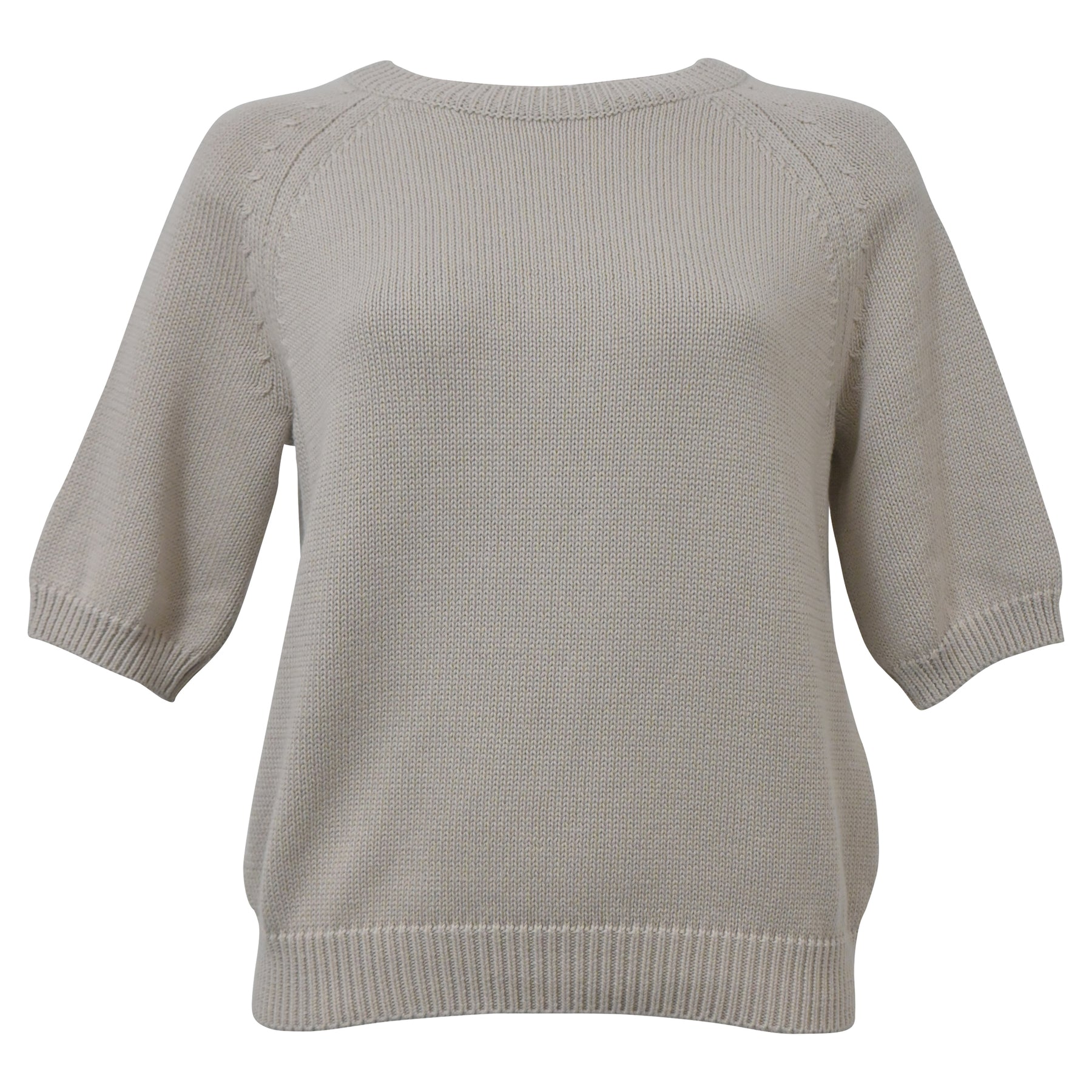 'S Max Mara Corinne Sweater in Ecru Cotton 7748659413052