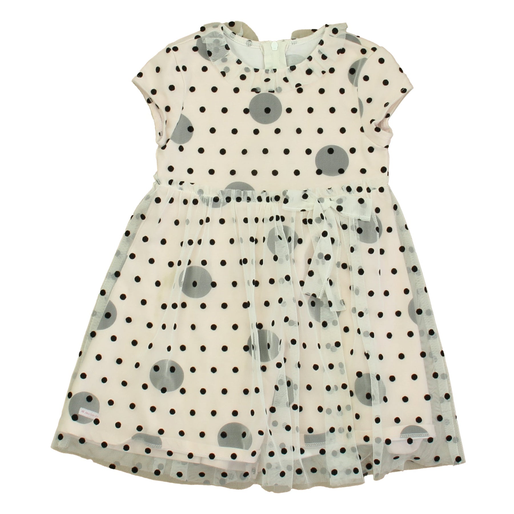 American Girl Girls Pink | Black Polka Dots Dress 7805946134588