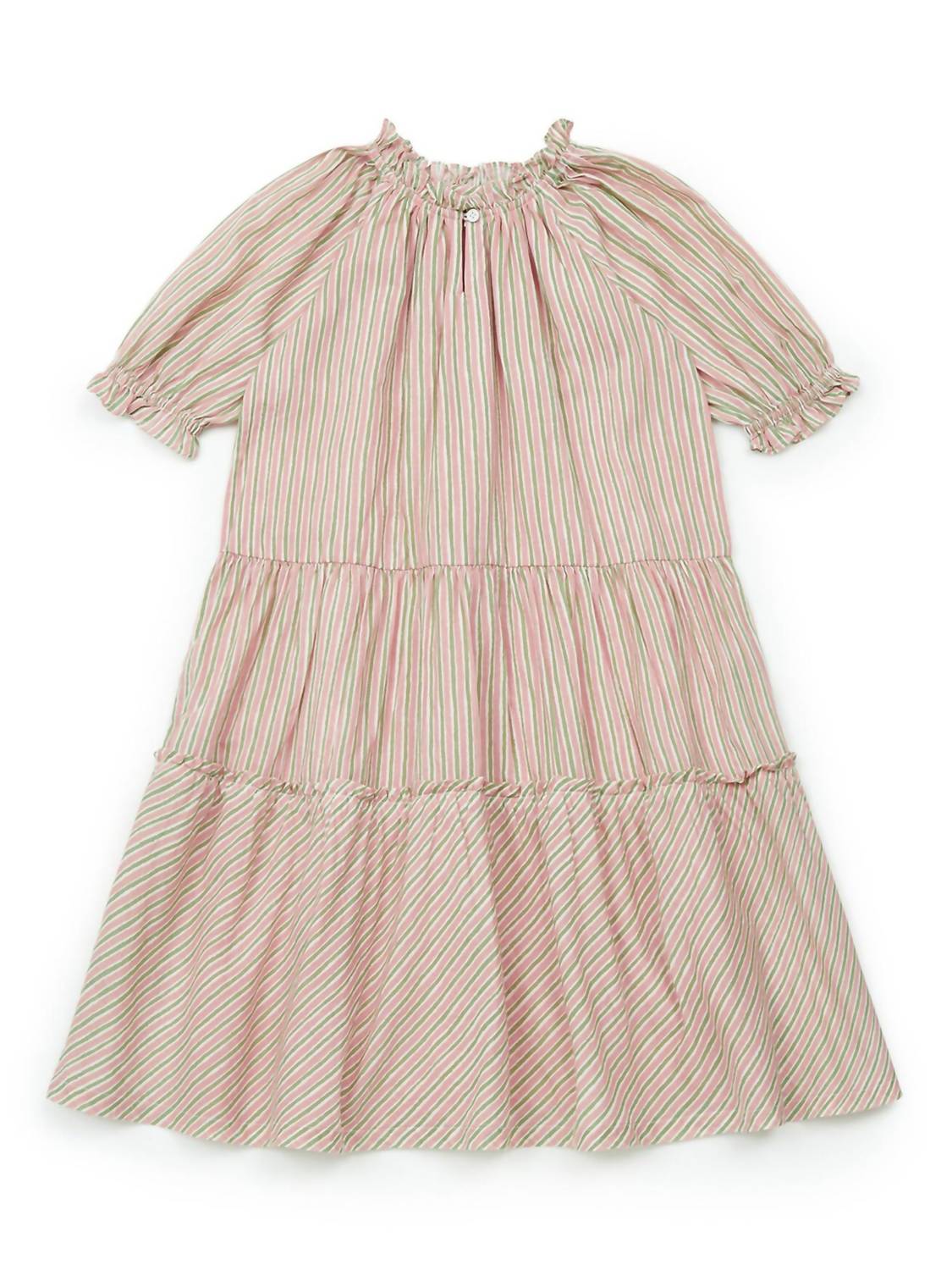 Kids Emy Painted Stripes Dress In Striped