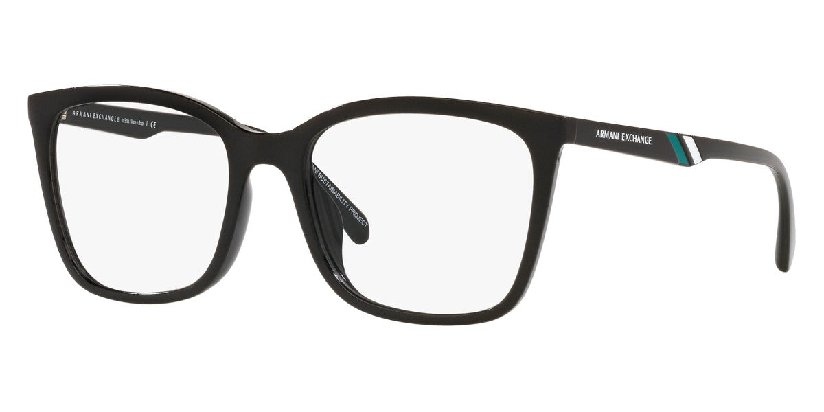 Armani Exchange Women's 54mm Shiny Black Opticals