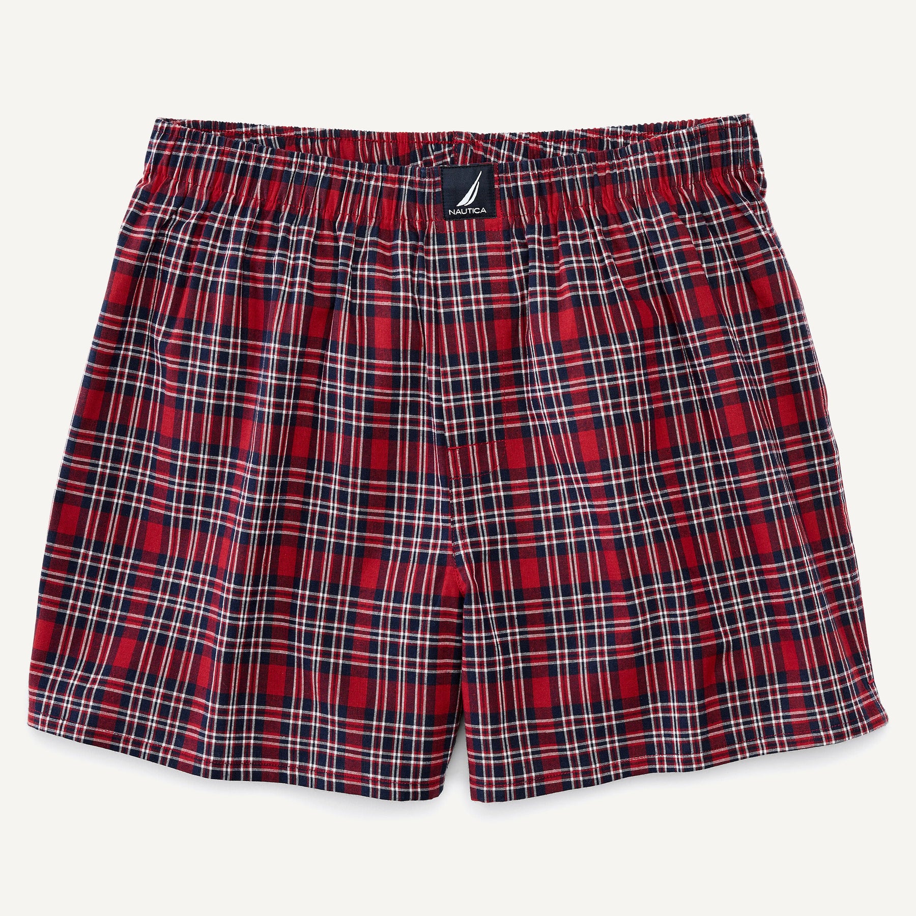 Nautica Mens Plaid Woven Boxer