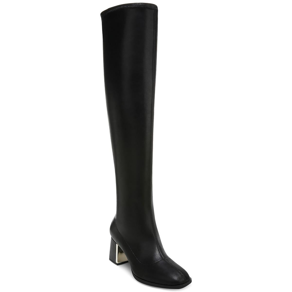 Nanda Zipper Square Toe Over-The-Knee Boots