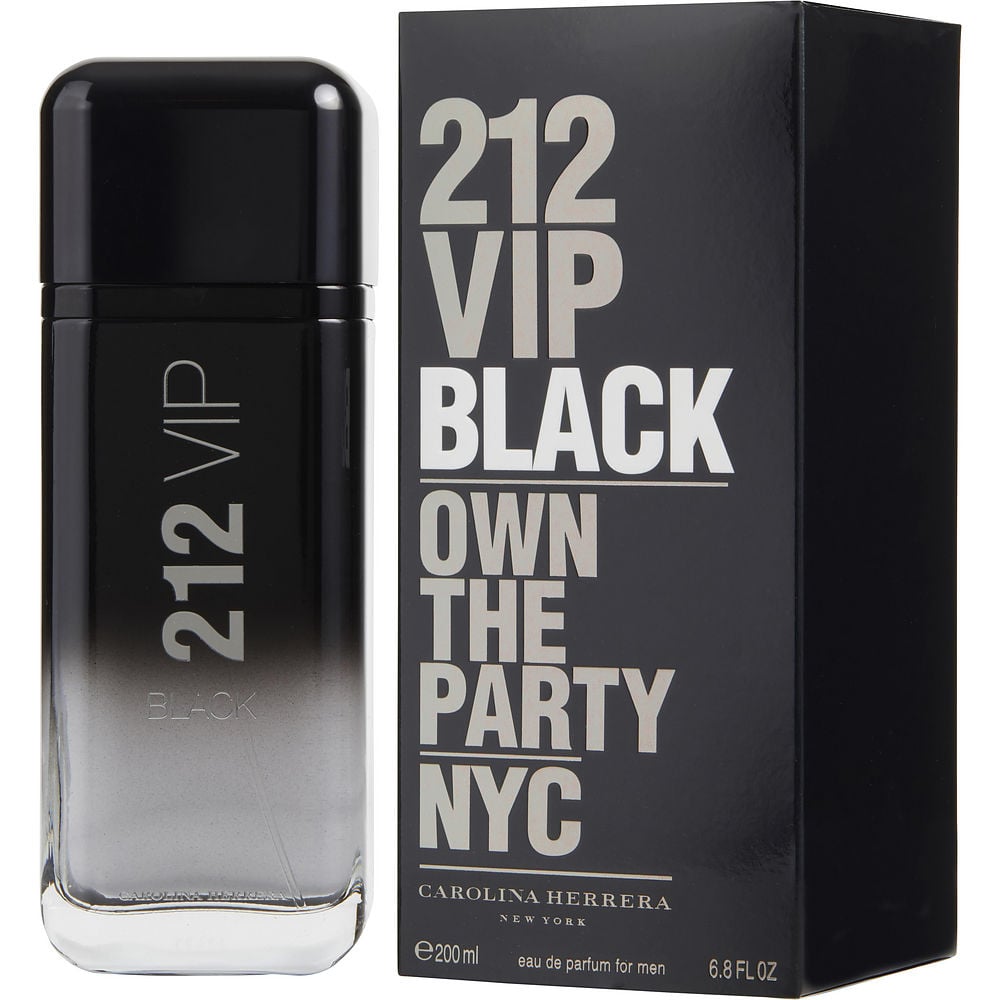 212 Vip Black By Carolina Herrera Eau De Parfum Spray 6.8 Oz Men 7827875135548