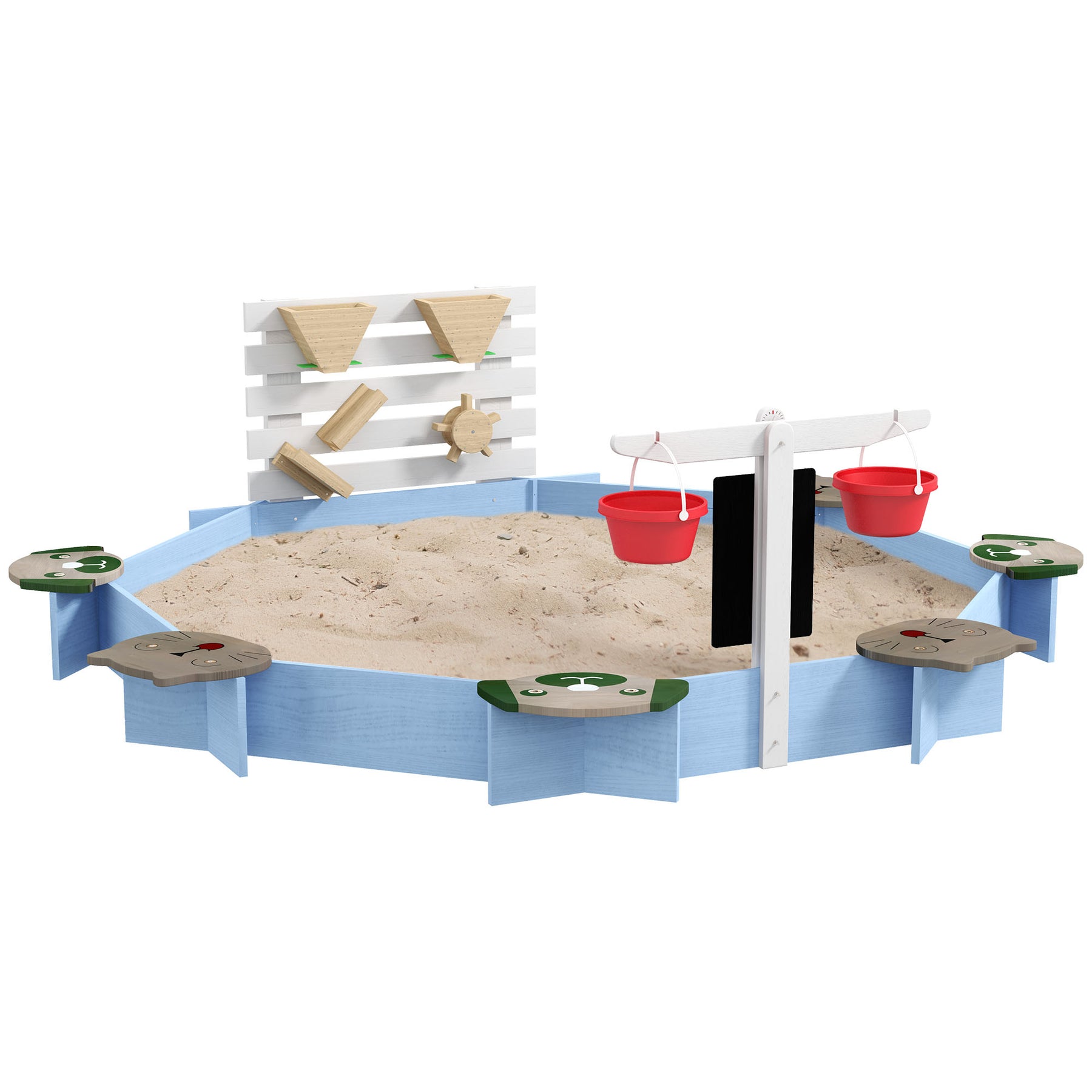 Streamdale Wooden Sandbox for 3-7 Years 7832736661564