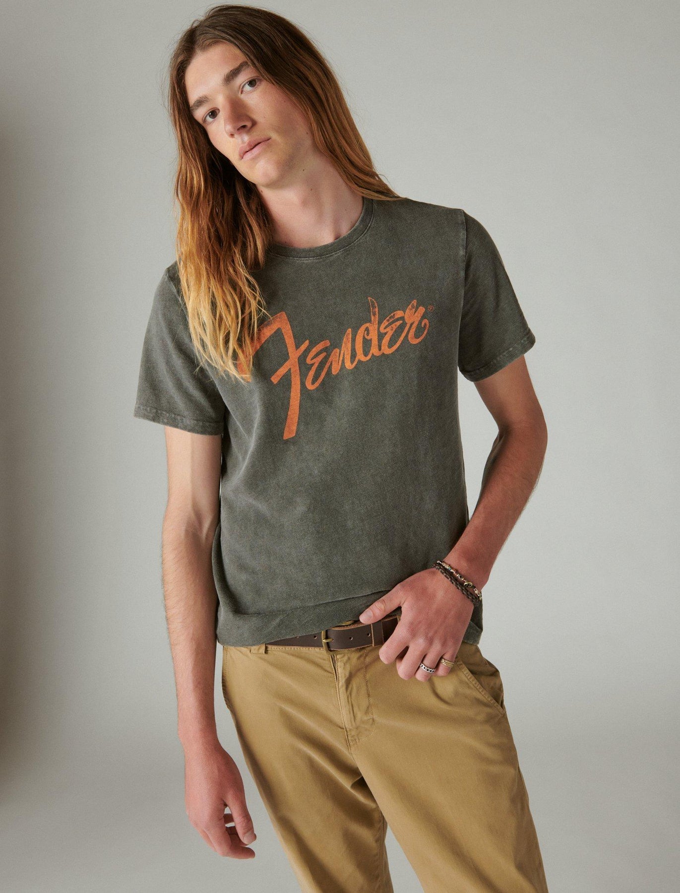 Lucky Brand Men's Fender Logo Tee