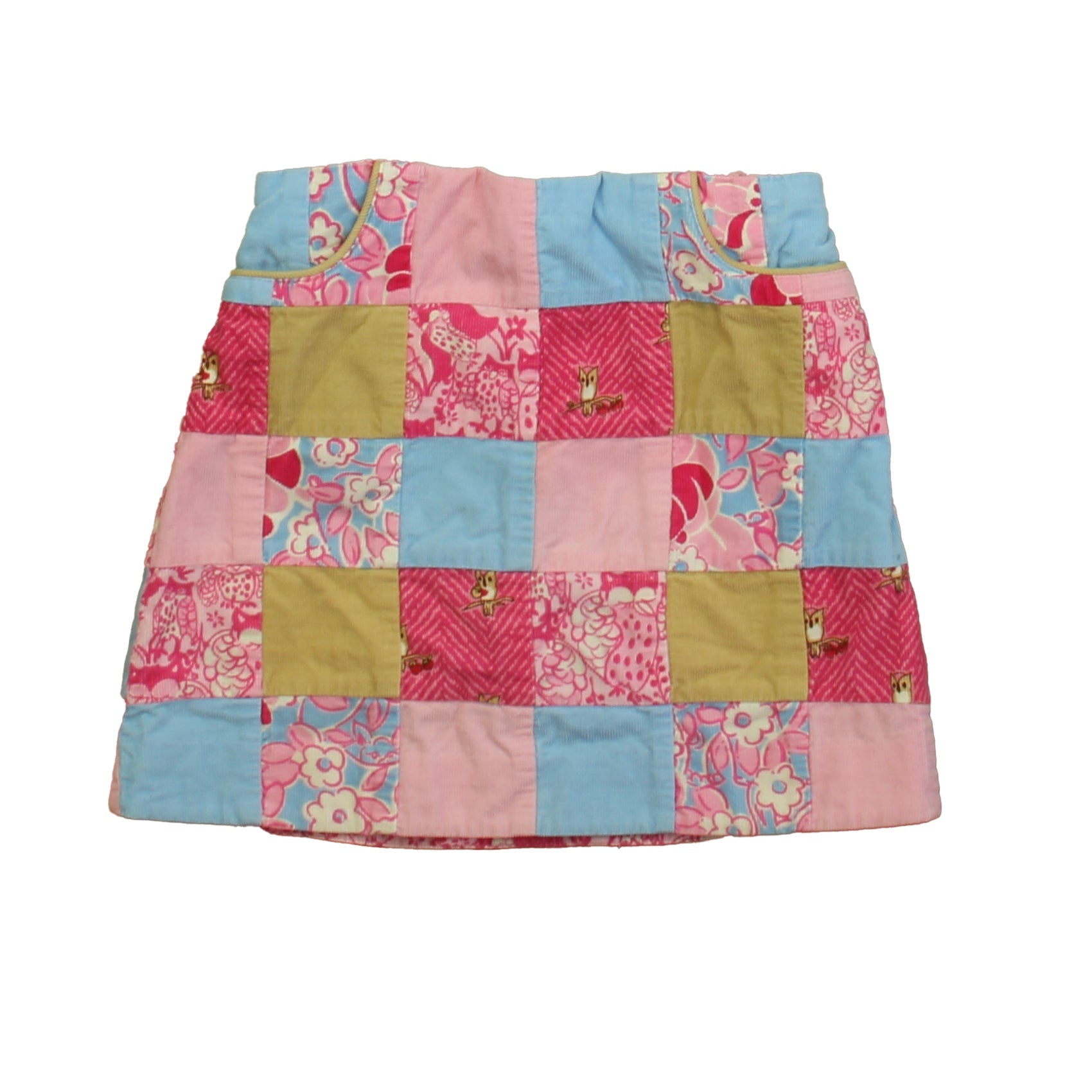Lilly Pulitzer Girls Pink | Blue Owls Skirt 7805830692924