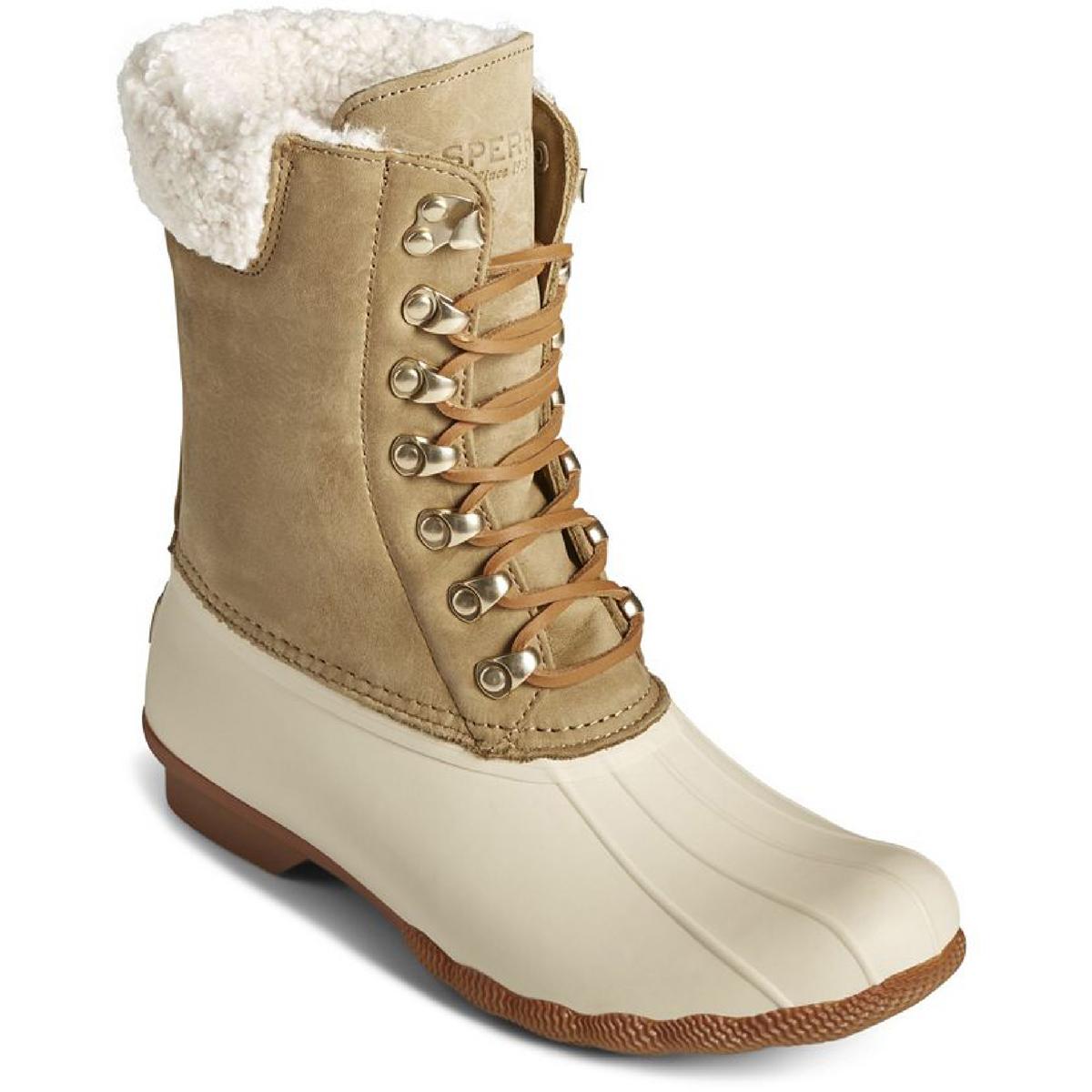 Saltwater Leather Duck Rain Boots