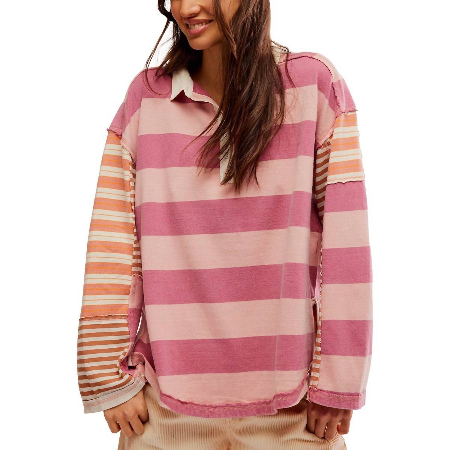 Aster Stripe Tee In Farm Combo 7833569296444