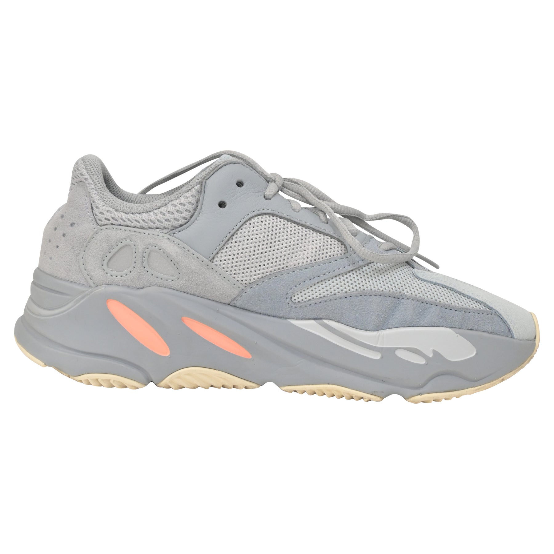 Yeezy x Adidas Boost 700 Inertia Sneakers in Grey Suede 7748722032700