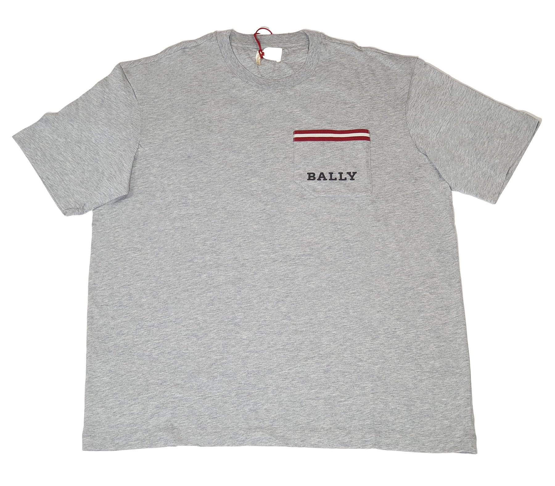 Bally 6233730 Men's Grey 100% Cotton Pocket T-Shirt 7706020446268