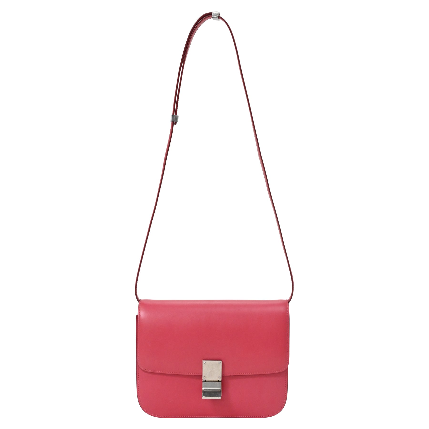 Celine Classic Box Medium in Pink Calfskin Leather 7833159467068