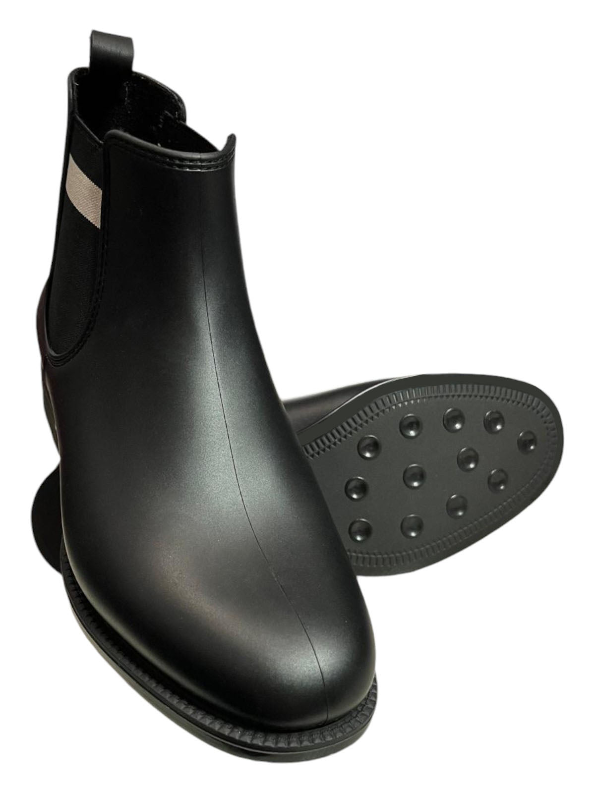 Bally Chelly 6211601 Women's Black Leather/PVC Boots Size 5.5