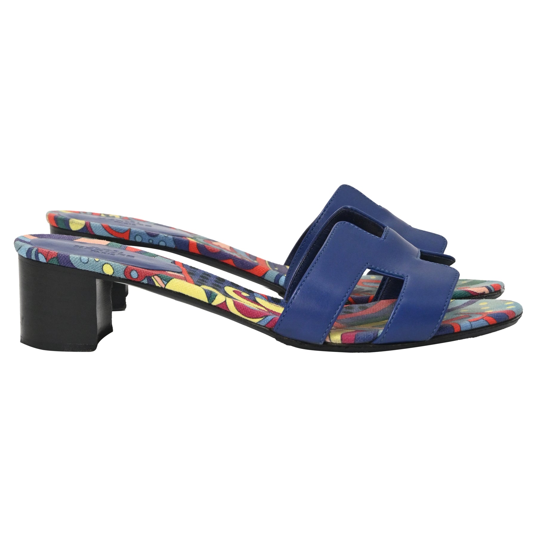 Hermès Oasis Sandals in Multicolor Calfskin Leather 7833210388540