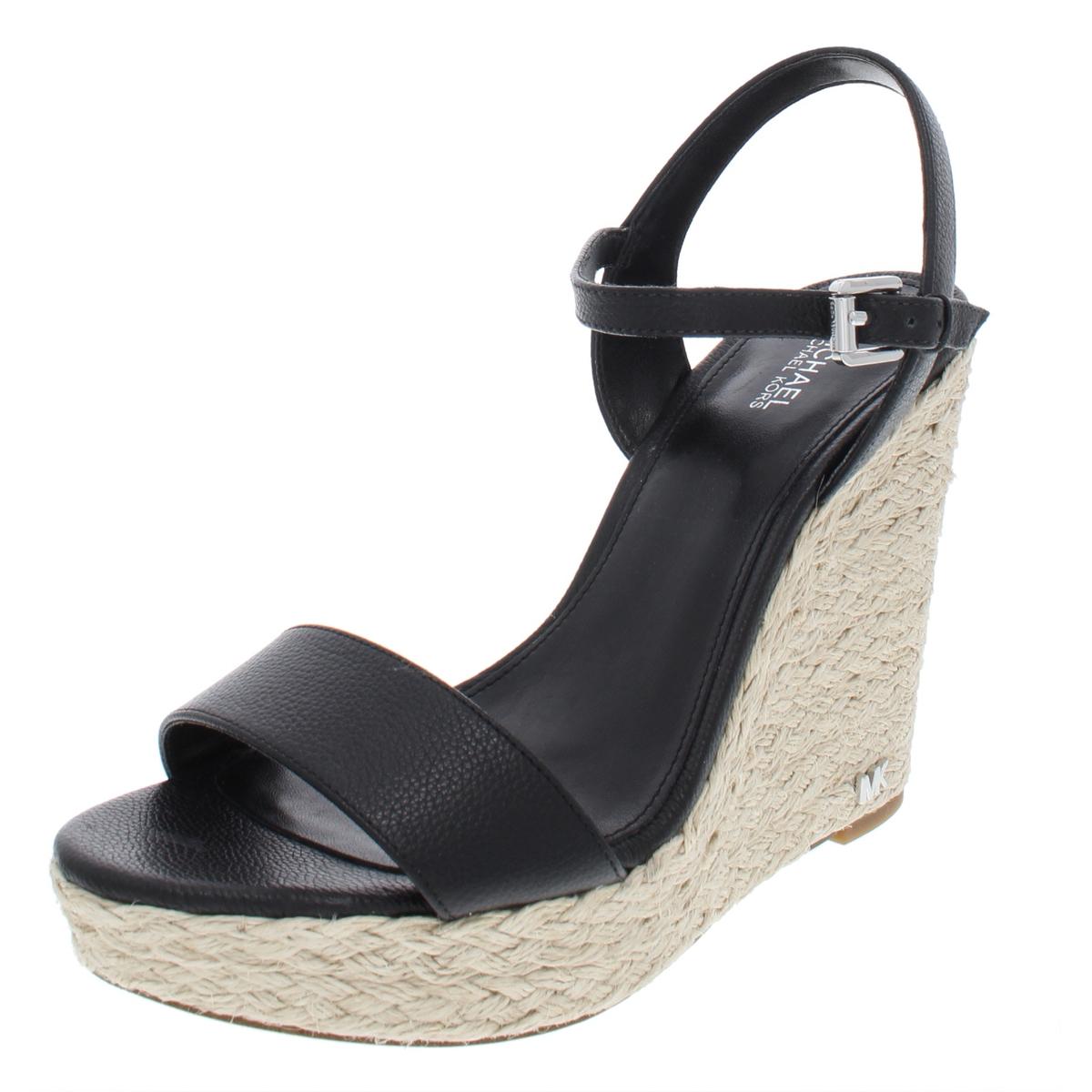 Jill Leather Espadrille Wedge Sandals