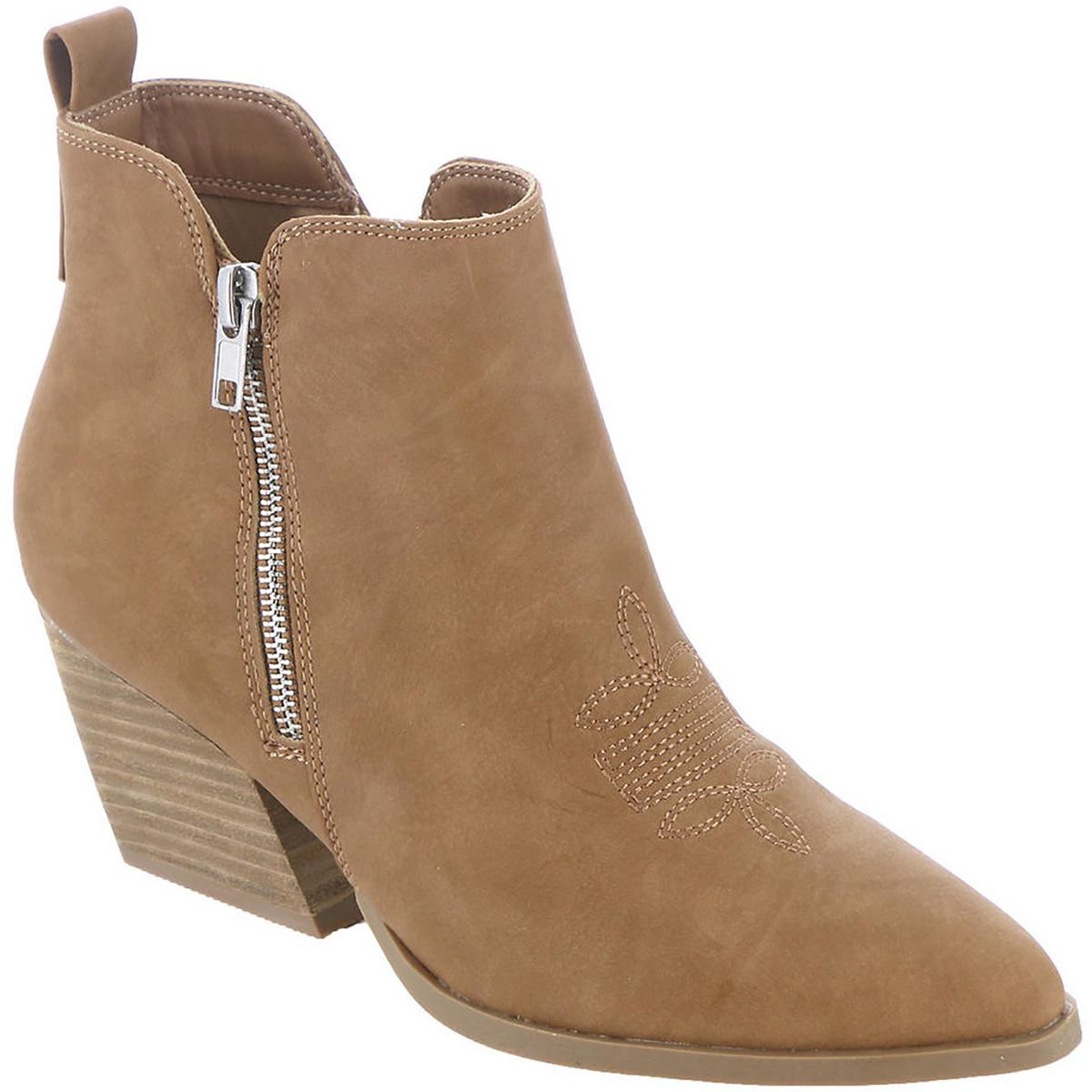 Kiki Pointed Toe Faux Leather Booties