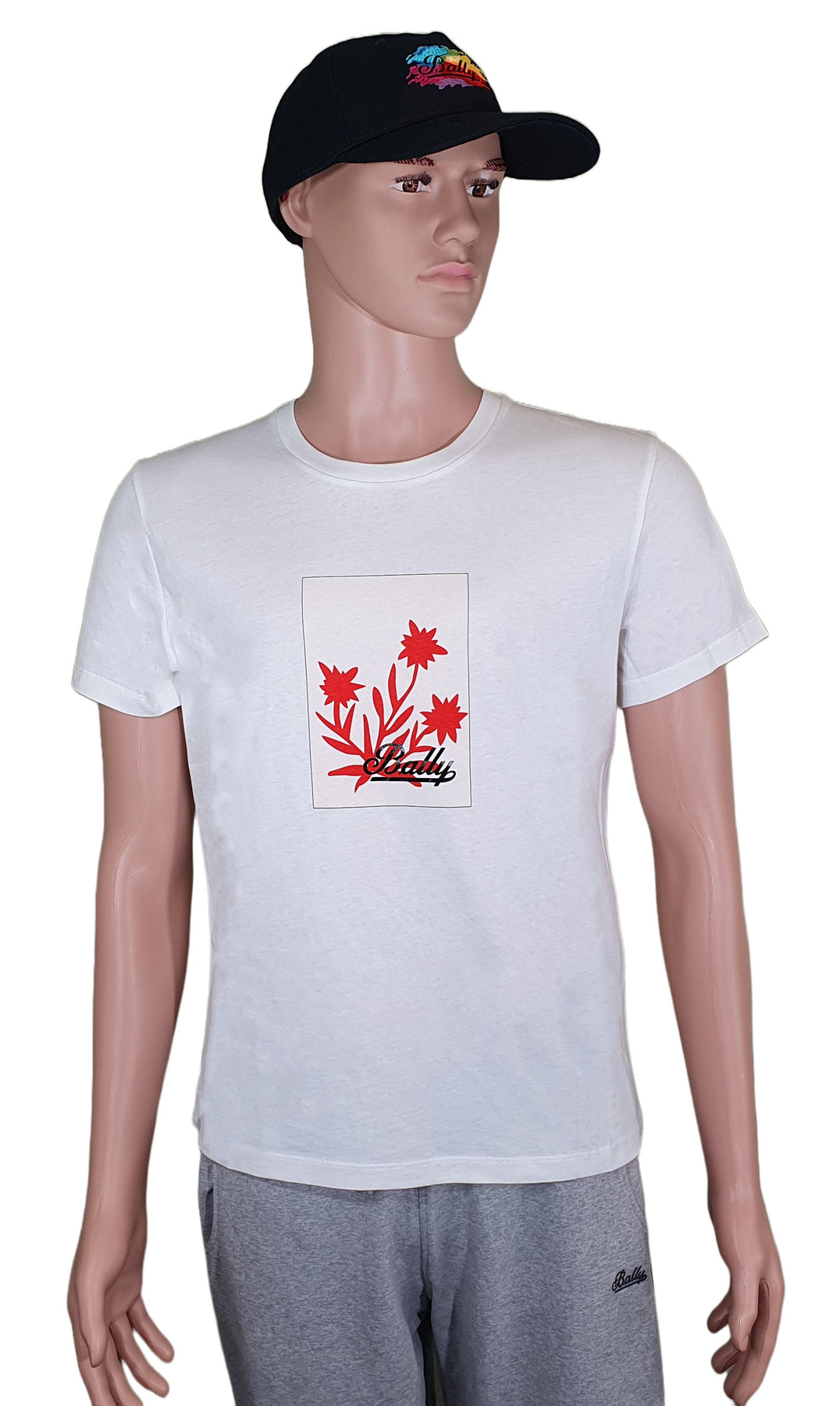 Bally 6301240 Unisex White 100% Cotton Logo T-Shirt 7706073169980