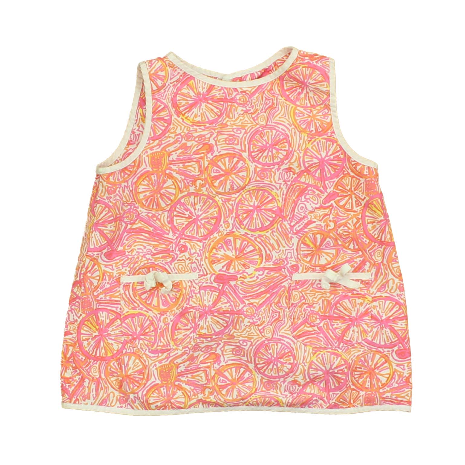 Lilly Pulitzer Girls Pink | Orange | White Dress 7805836918844