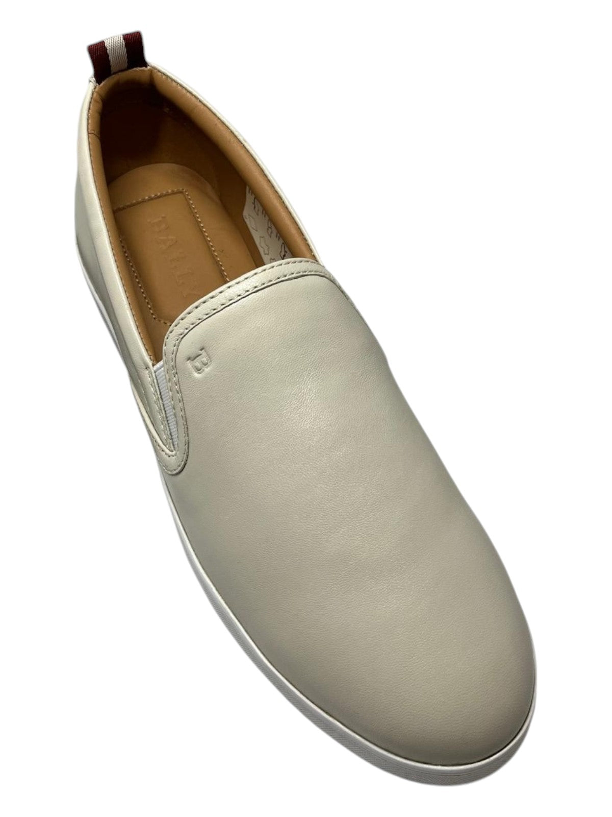 Bally Hinka 6211667 Ladies Bone Lamb Leather Sneakers