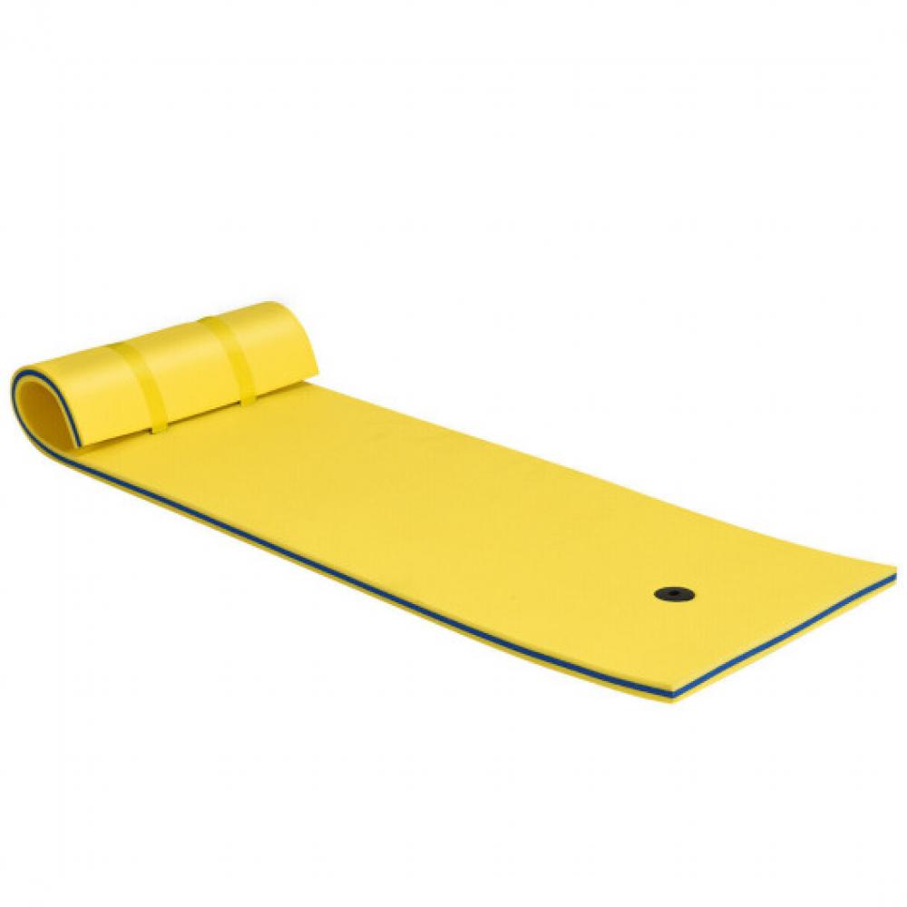 3-layer Tear-resistant Relaxing Foam Floating Pad-Yellow 7672912576572