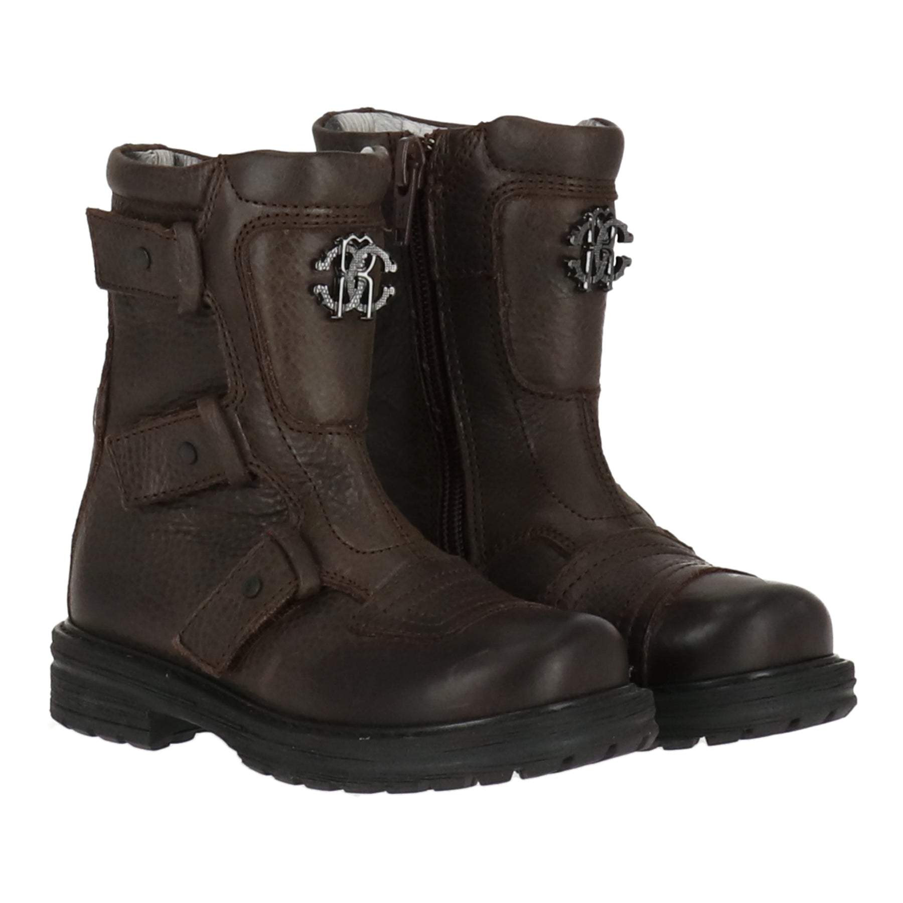 Roberto Cavalli Kids Dark Brown Boot